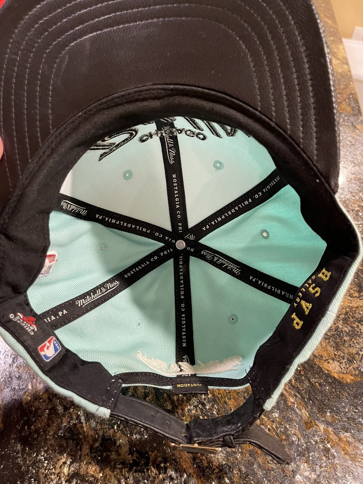 Just Don Just Don x Mitchell & Ness Chicago Bulls Mint Green Hat Size ONE SIZE - 3 Thumbnail