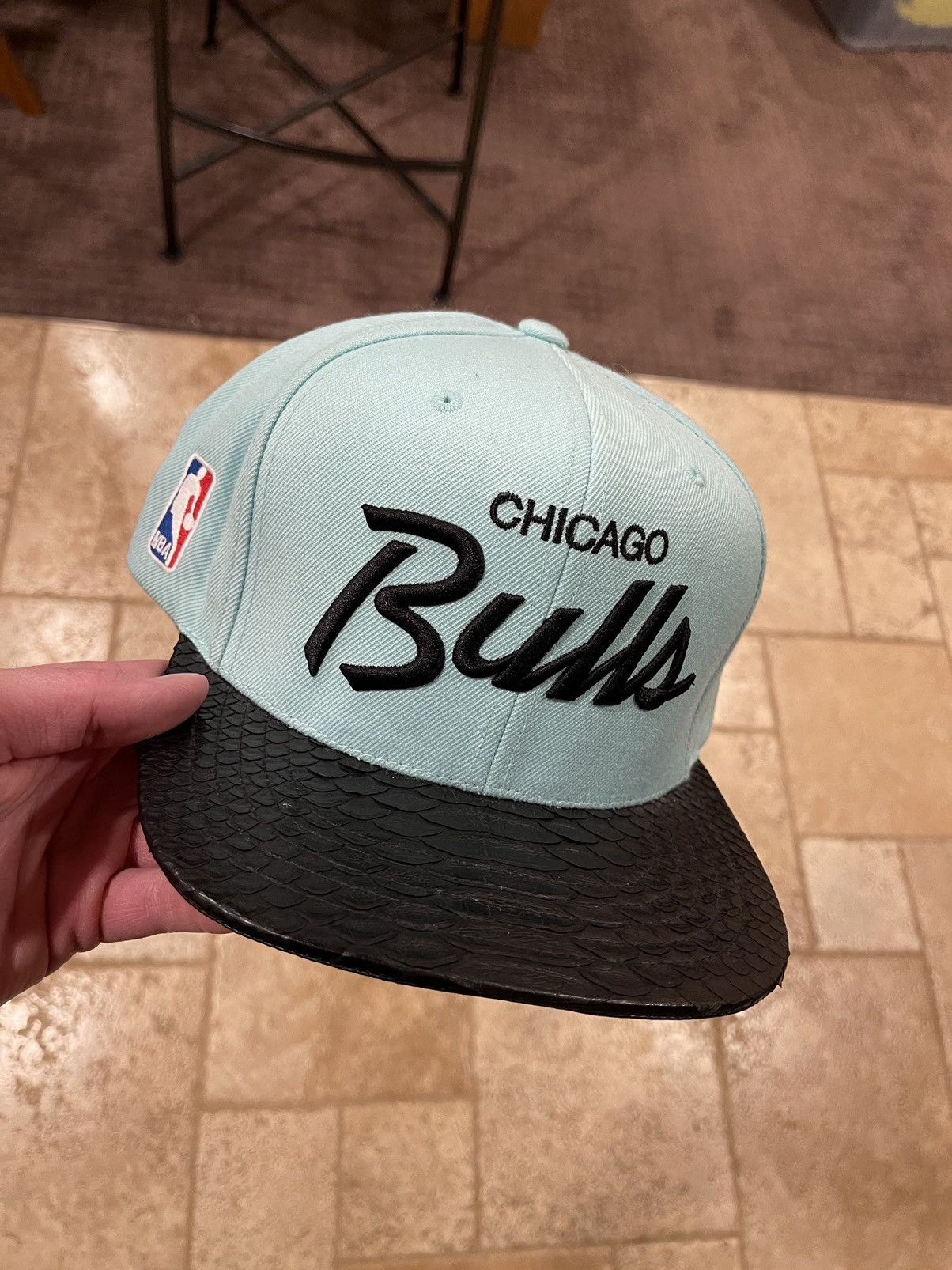 image of Just Don X Mitchell & Ness Chicago Bulls Mint Green Hat, Men's