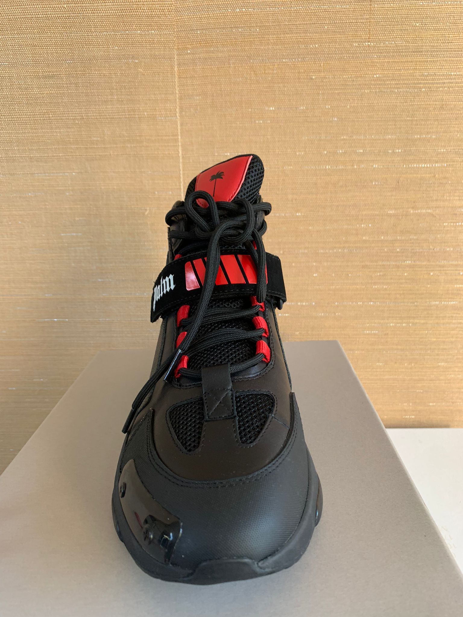 Palm Angels High Recovery Sneakers in Black Red Size US 7 / EU 40 - 8 Thumbnail