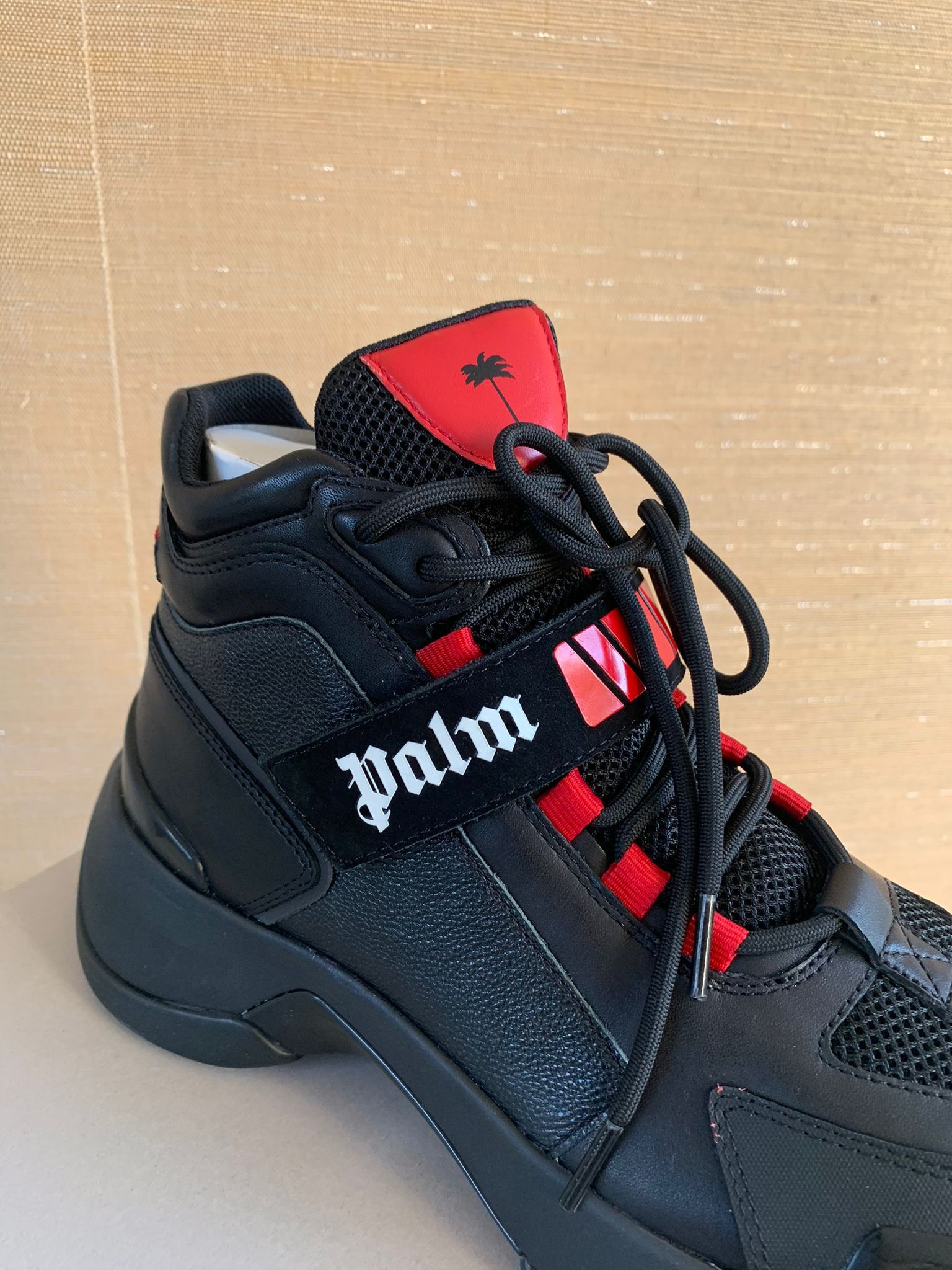 Palm Angels High Recovery Sneakers in Black Red Size US 7 / EU 40 - 7 Thumbnail