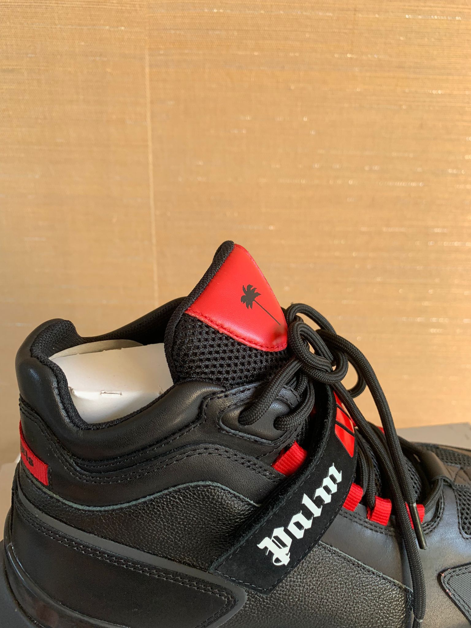 Palm Angels High Recovery Sneakers in Black Red Size US 7 / EU 40 - 10 Thumbnail