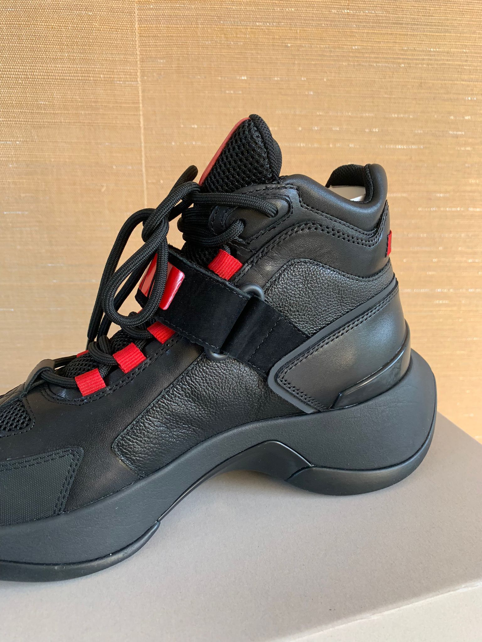 Palm Angels High Recovery Sneakers in Black Red Size US 7 / EU 40 - 5 Thumbnail