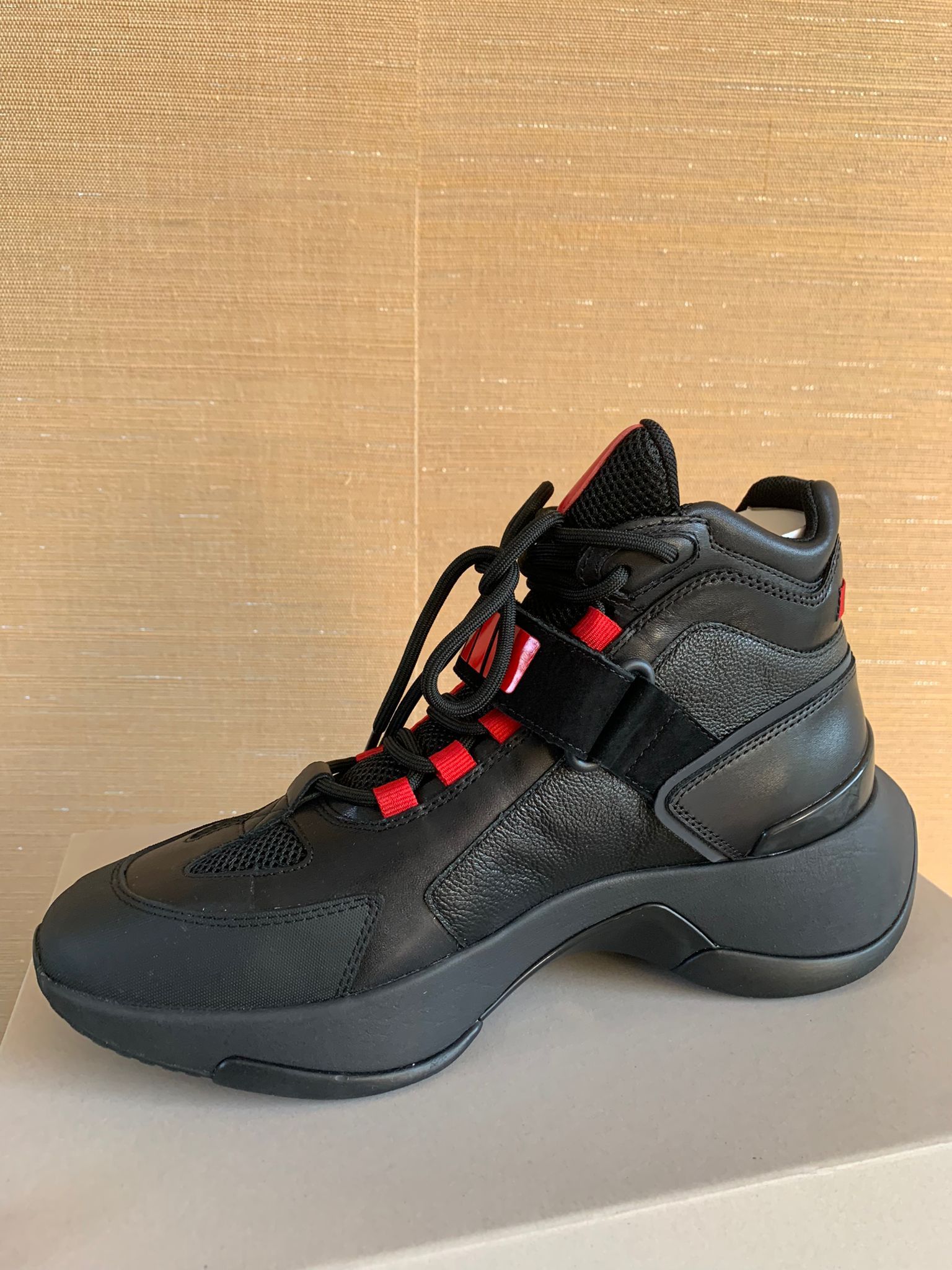 Palm Angels High Recovery Sneakers in Black Red Size US 7 / EU 40 - 4 Thumbnail