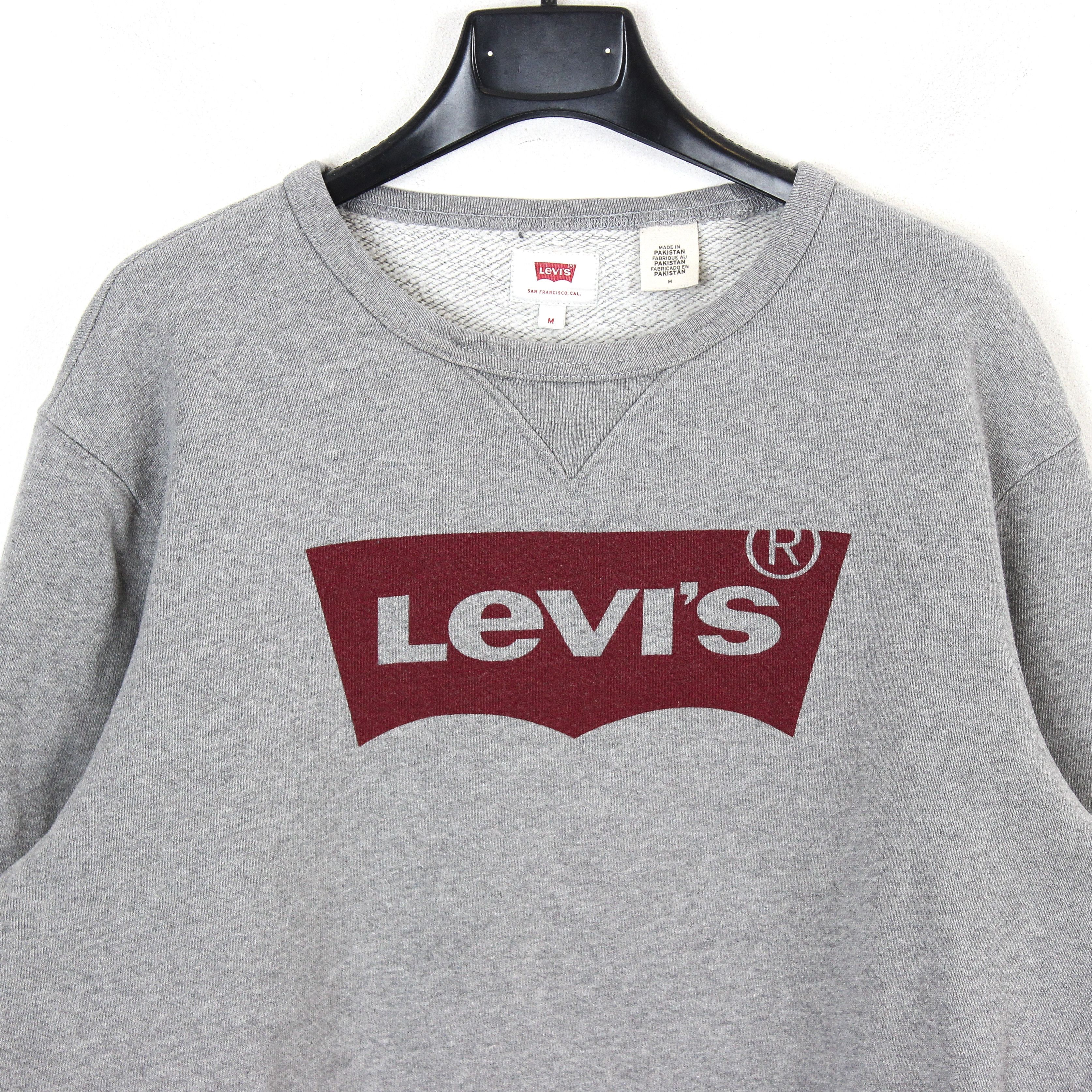 Levi's Pullover M Jumper Sweatshirt Sweater Crew Neck Cotton Top Size US M / EU 48-50 / 2 - 2 Thumbnail