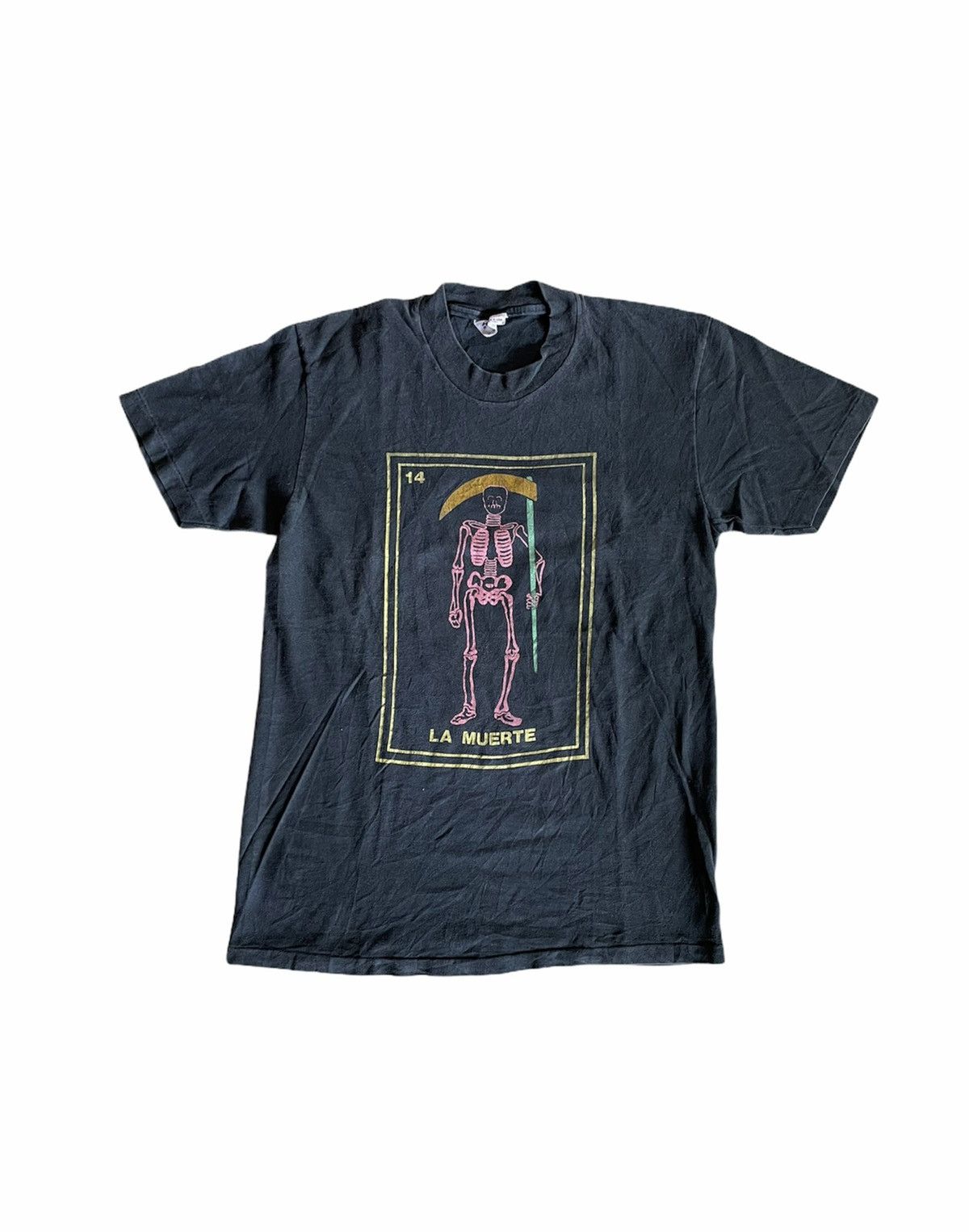 Mexicana Vintage “La Muerte” Mexican skull Loteria T-Shirt stedman Size US M / EU 48-50 / 2 - 1 Thumbnail