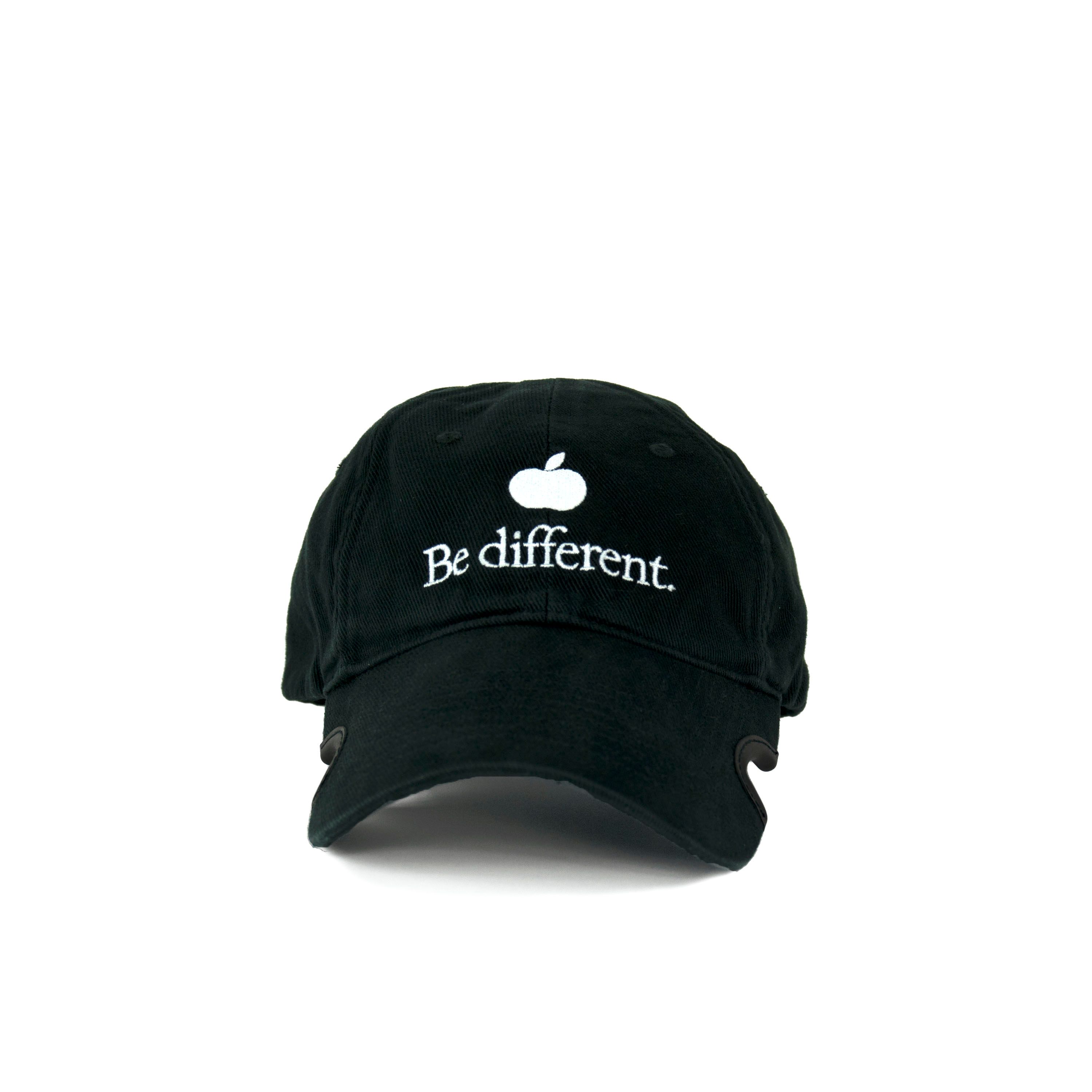 Pre-owned Balenciaga Be Different Apple Hat S In Black