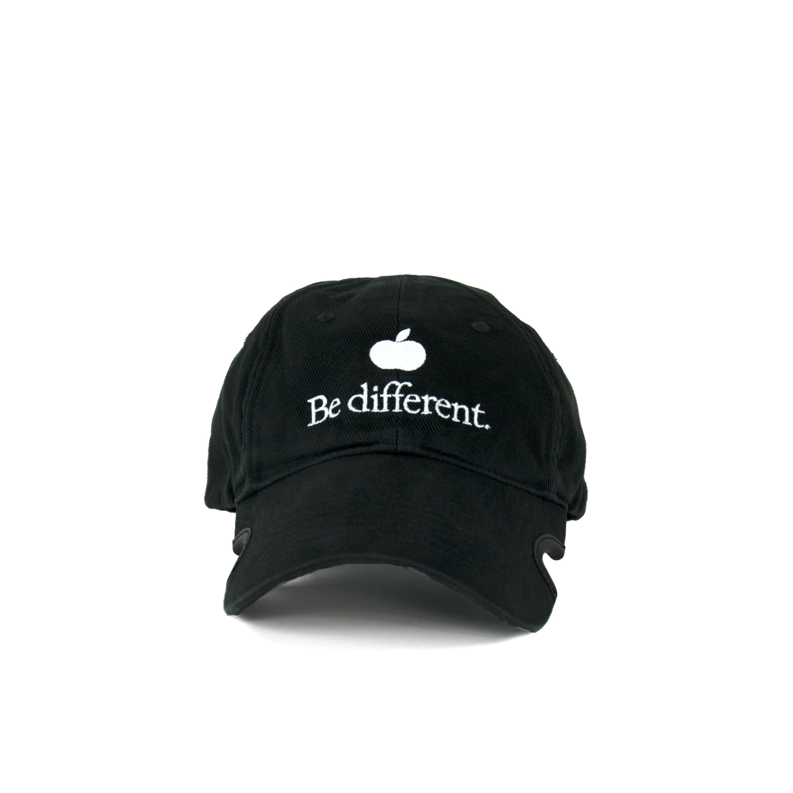 image of Balenciaga Be Different Apple Hat S in Black, Men's
