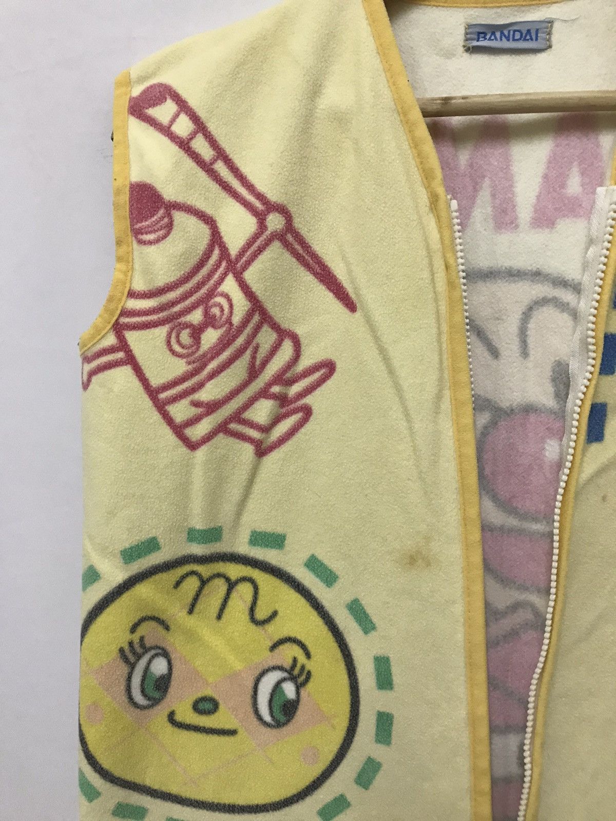 Anime × Japanese Brand Vintage Bandai Anpanman Japan Anime Full Print Fleece Vest Size US S / EU 44-46 / 1 - 5 Thumbnail