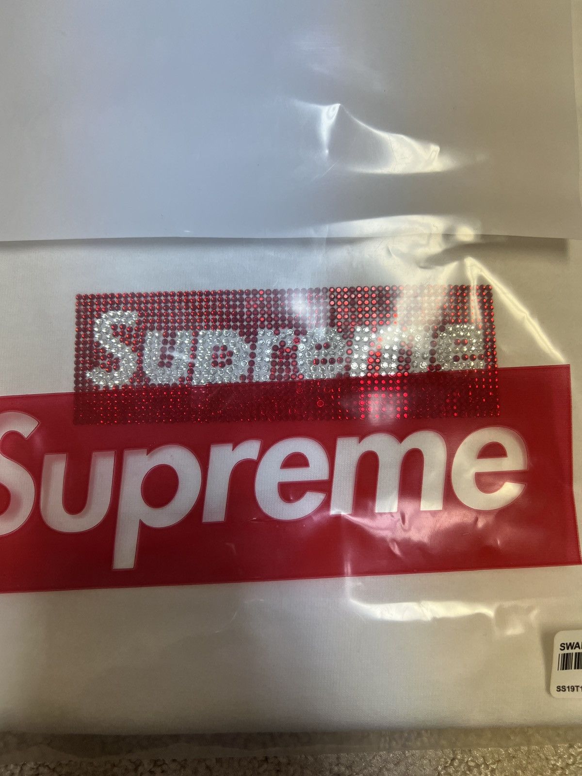 Supreme × Swarovski Swarovski Box Logo Tee Size US L / EU 52-54 / 3 - 1 Thumbnail