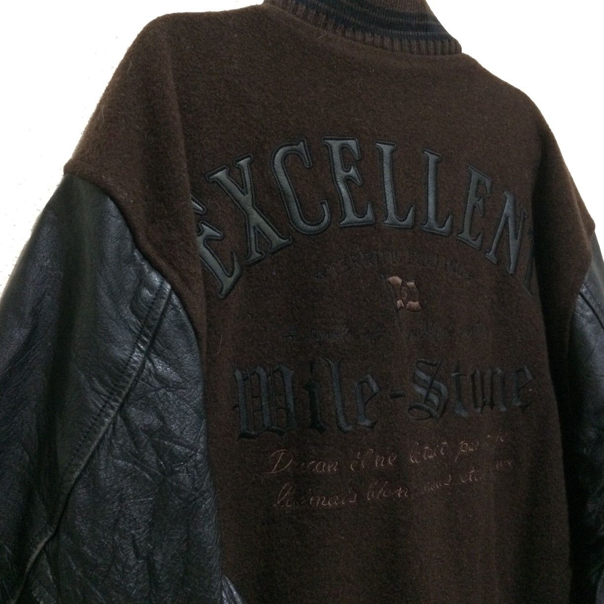 Milestone Mile-Stone Jeff Hamilton Wool Leather Varsity Bomber Jacket Size US M / EU 48-50 / 2 - 4 Thumbnail