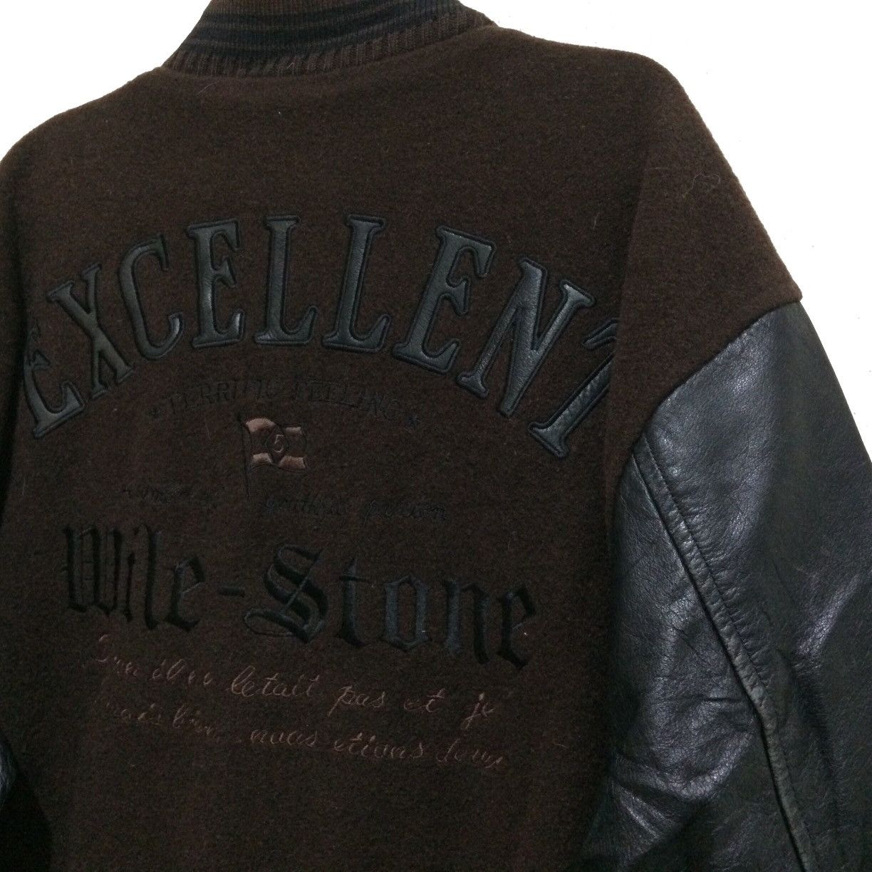 Milestone Mile-Stone Jeff Hamilton Wool Leather Varsity Bomber Jacket Size US M / EU 48-50 / 2 - 6 Thumbnail
