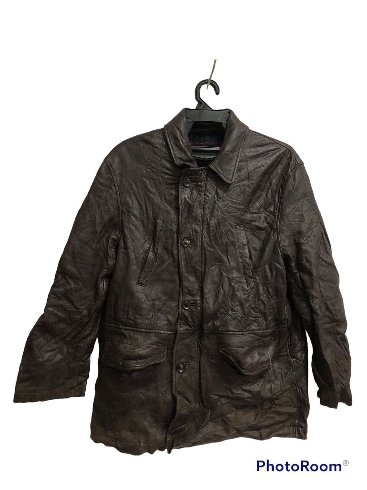 image of Avant Garde x Vintage Men’S Bigi Leather Jacket in Choclateleather, Men's (Size Medium)