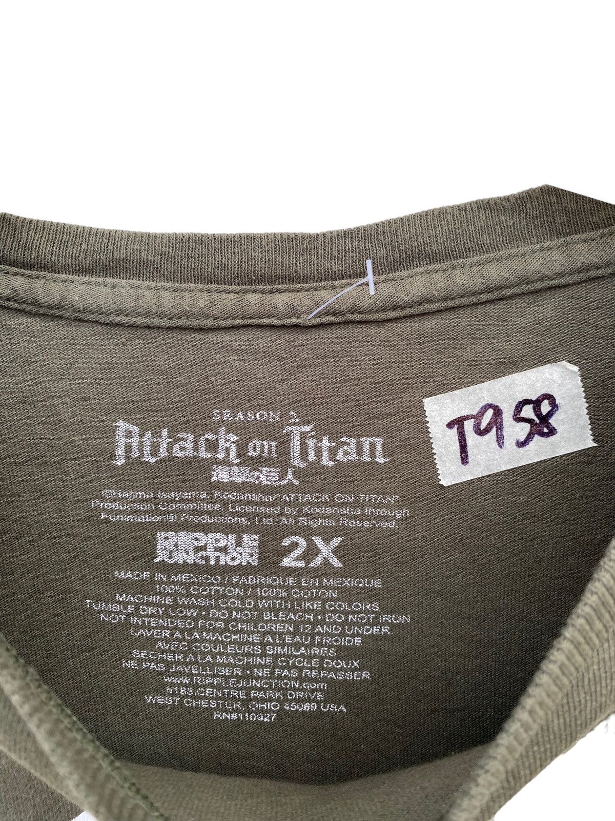 Anime Attack On Titan Long Sleeve Shirt Size US XXL / EU 58 / 5 - 3 Thumbnail