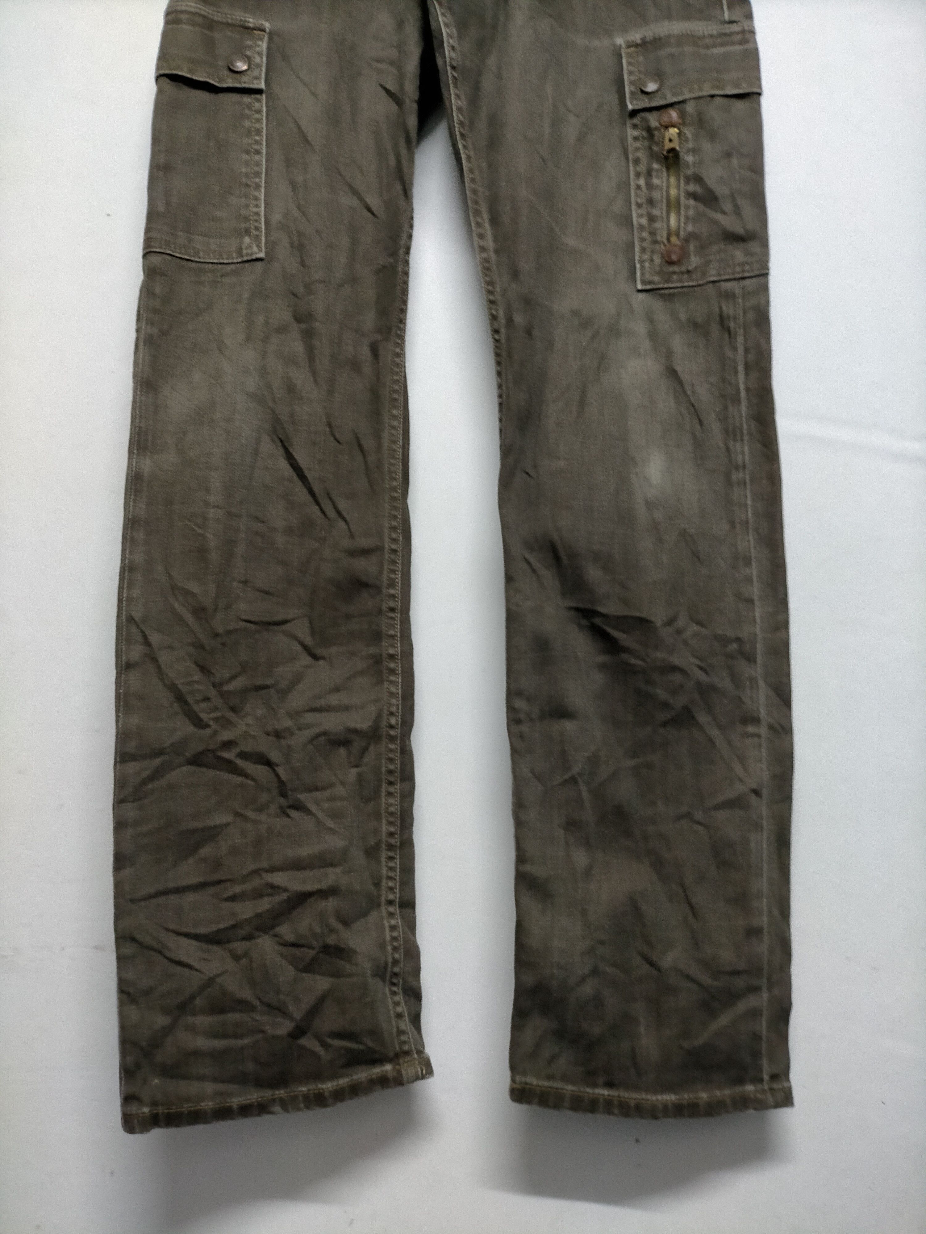 Hysteric Glamour Back Number Cargo Pants Denim Size US 33 - 10 Thumbnail