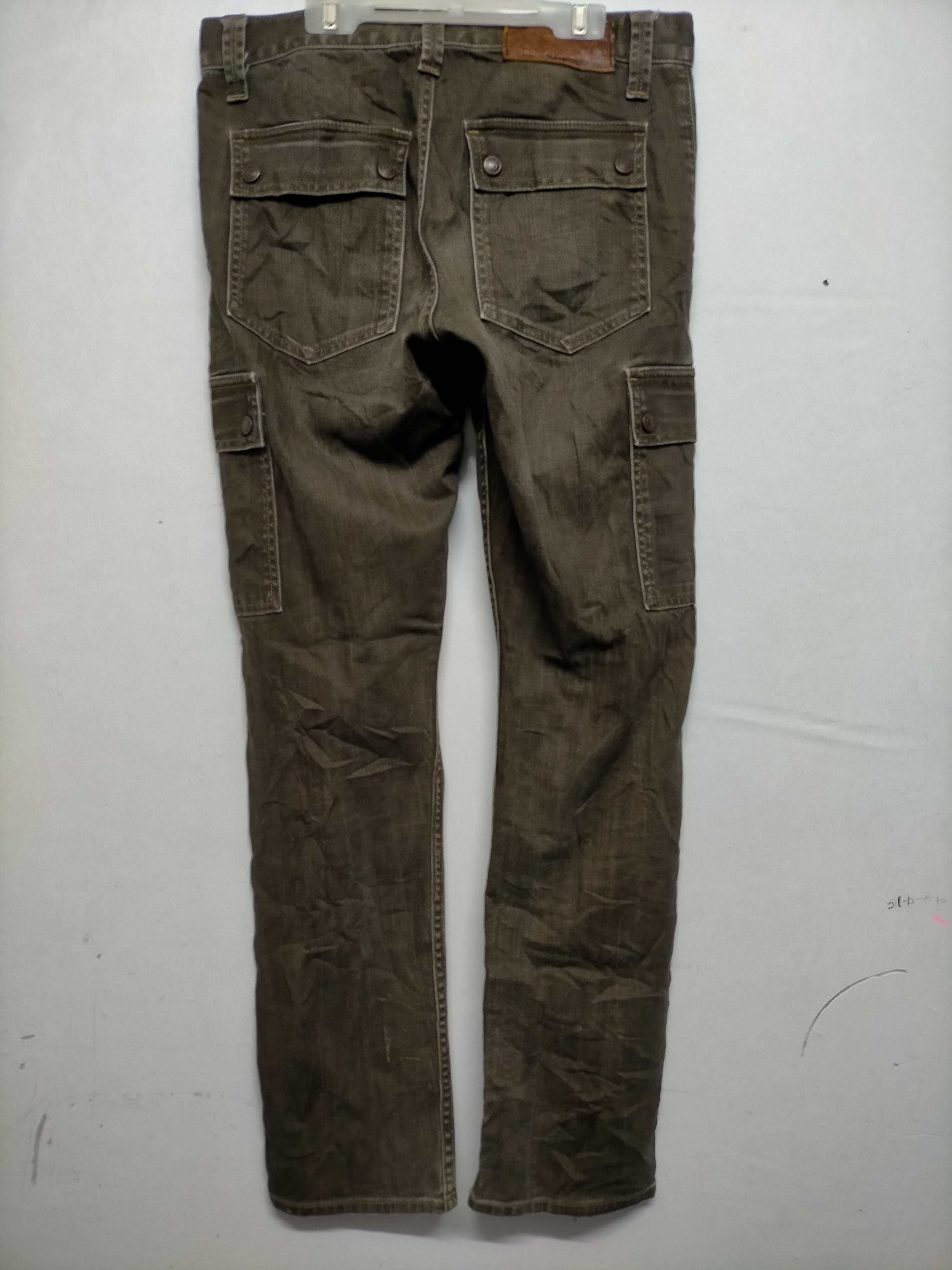 Hysteric Glamour Back Number Cargo Pants Denim Size US 33 - 1 Thumbnail