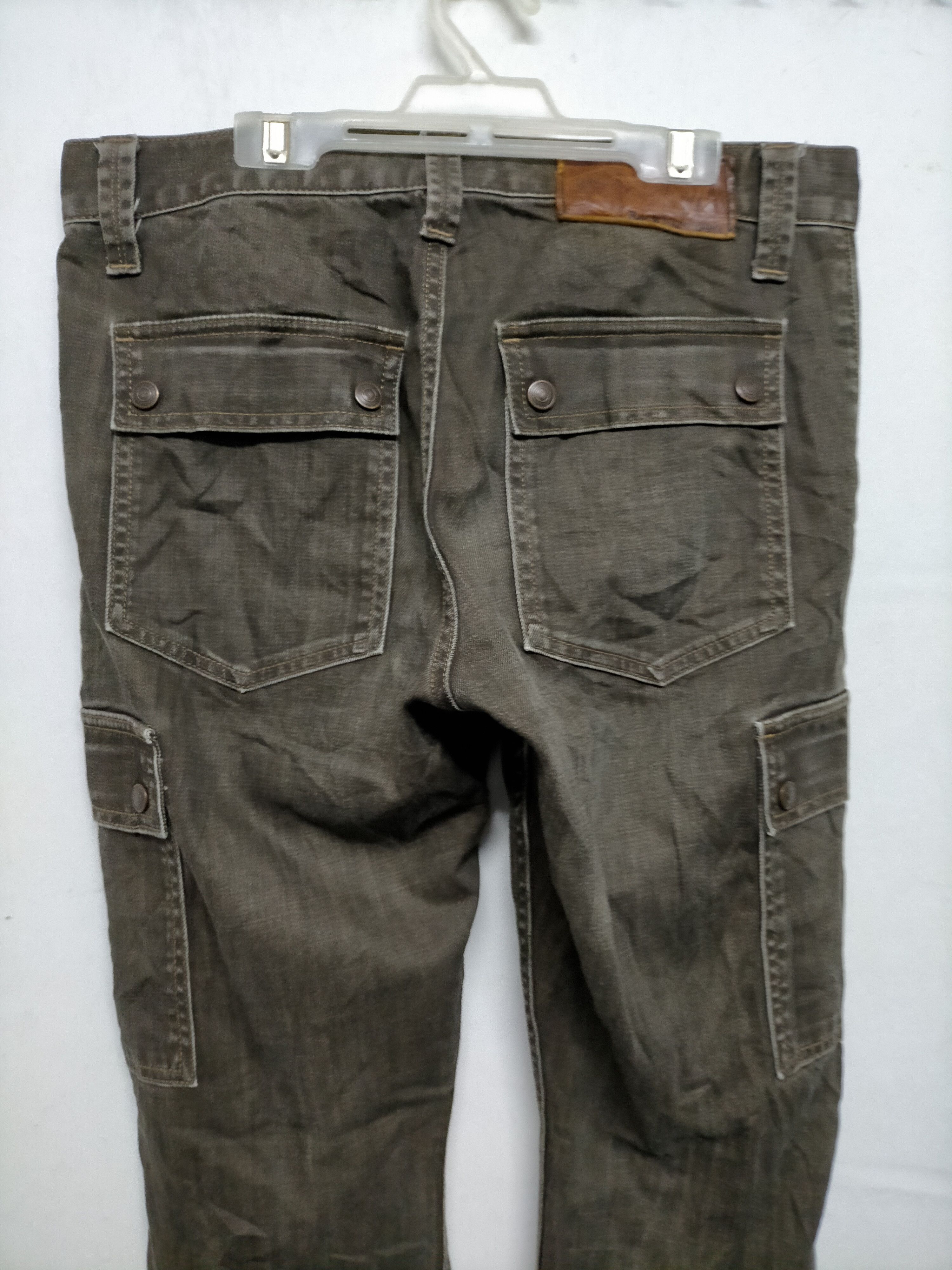 Hysteric Glamour Back Number Cargo Pants Denim Size US 33 - 4 Thumbnail