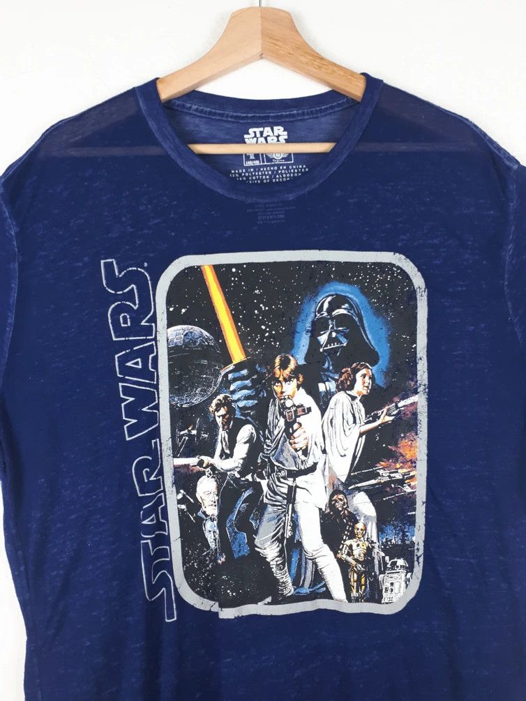 Star Wars × Vintage Vintage Star Wars Ep 1 Graphic Paper Thin Tshirt Size US XL / EU 56 / 4 - 2 Thumbnail