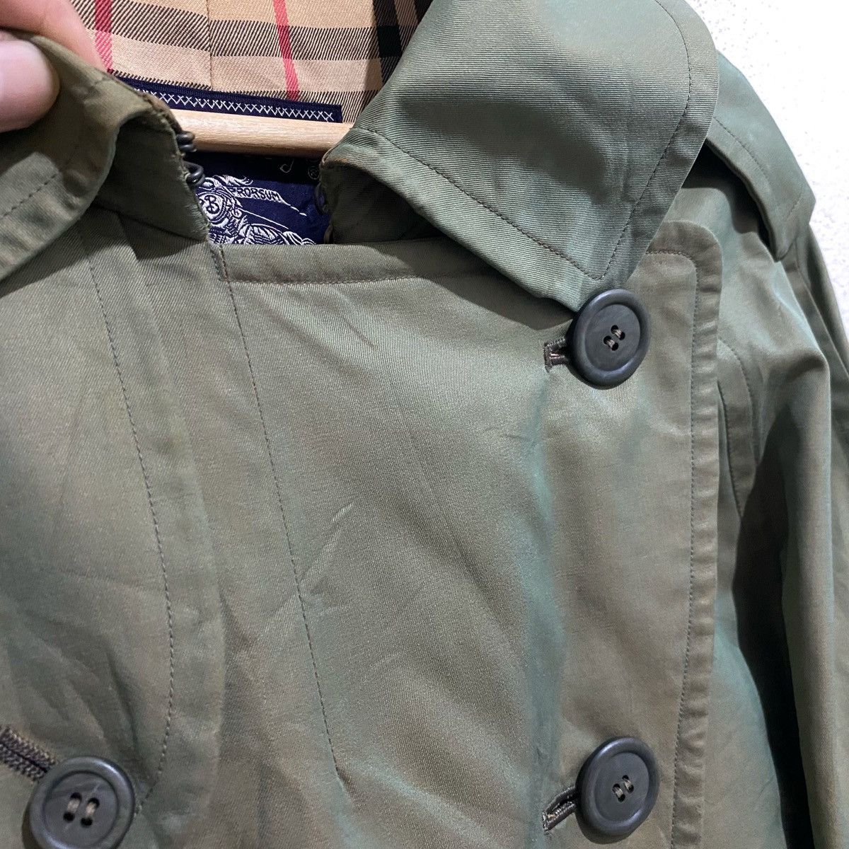 Burberry Vintage BURBERRYs' Nova Check Classic Trench Coat Size US M / EU 48-50 / 2 - 2 Thumbnail