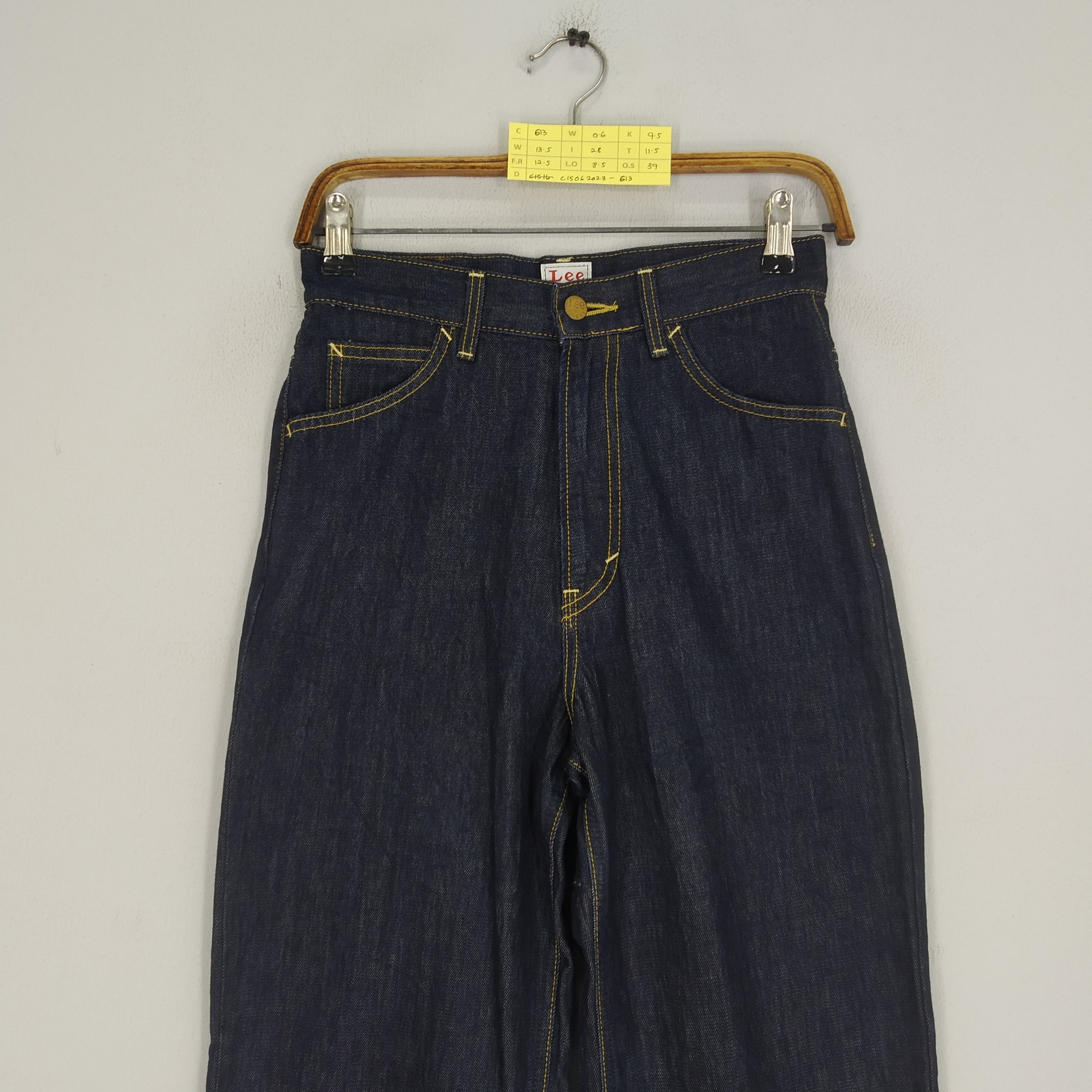 Indigo Size 27 Vintage Lee Indigo Blue Reconstruct Denim Jeans Size US 27 - 3 Thumbnail