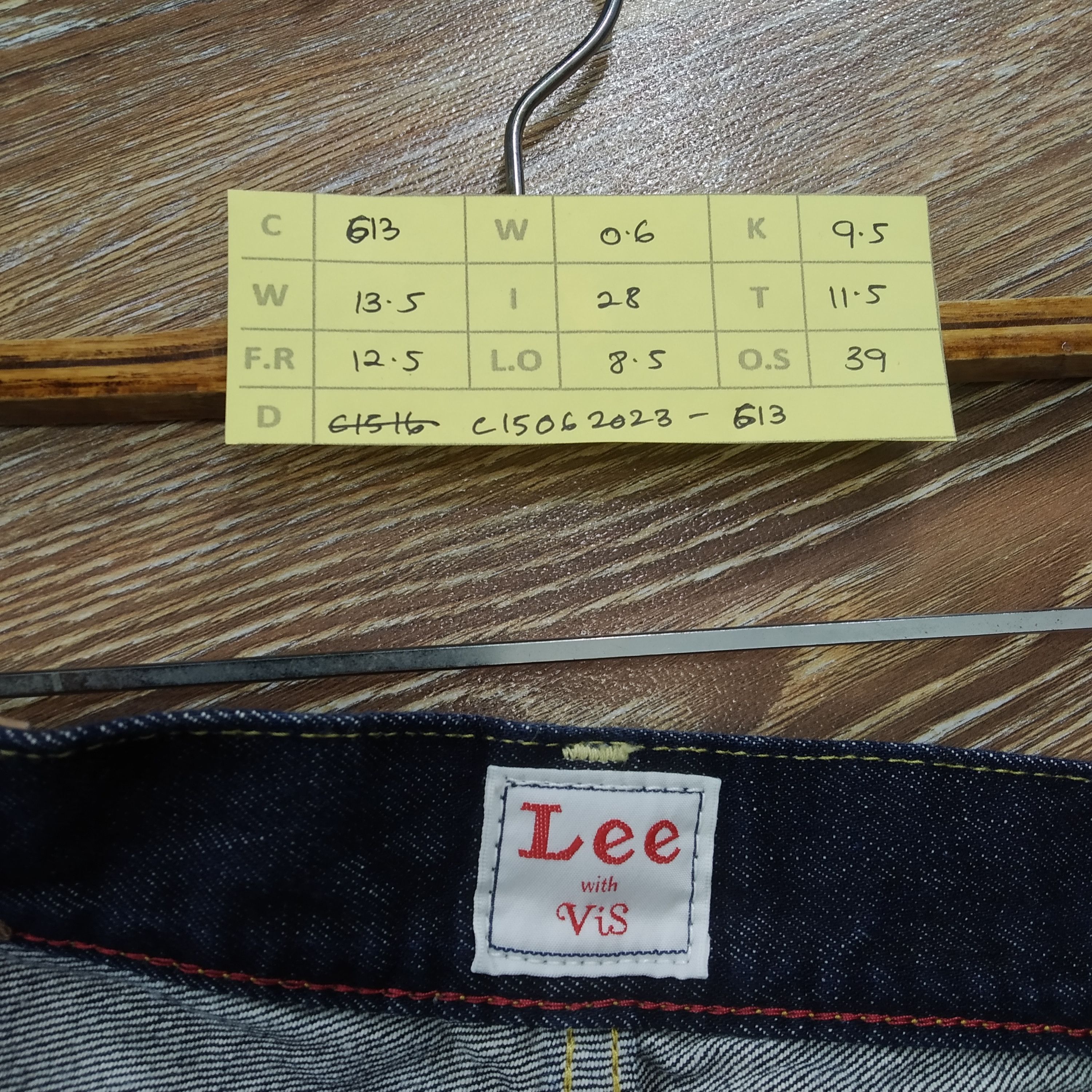 Indigo Size 27 Vintage Lee Indigo Blue Reconstruct Denim Jeans Size US 27 - 13 Thumbnail
