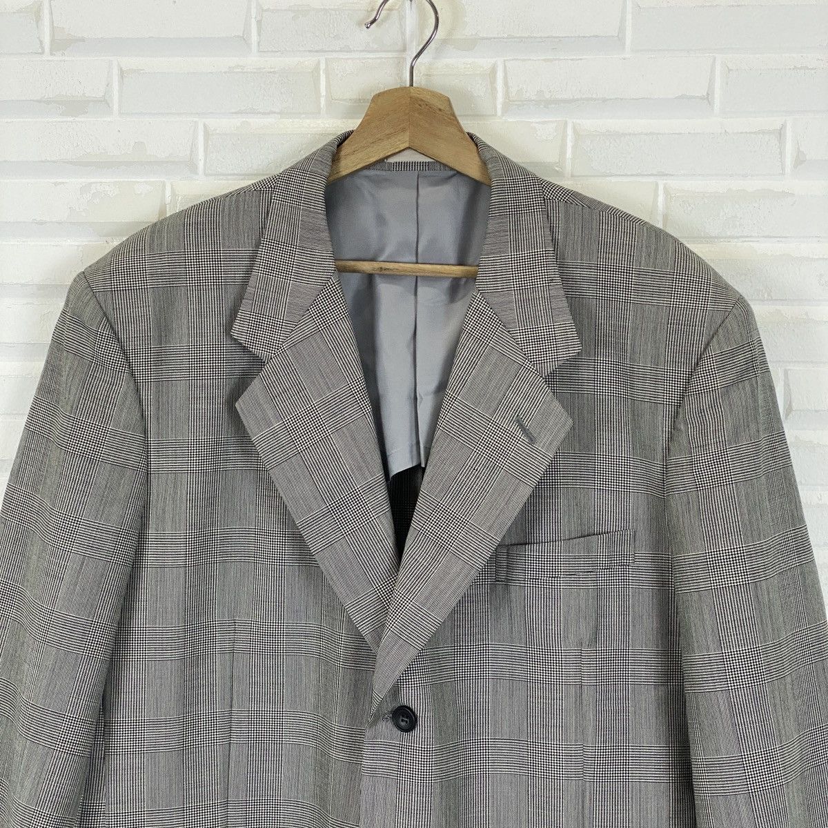 Lancel 🔥LAST PRICE🔥 Lancel Gingham Houndstooth Blazer Size 48R - 4 Thumbnail