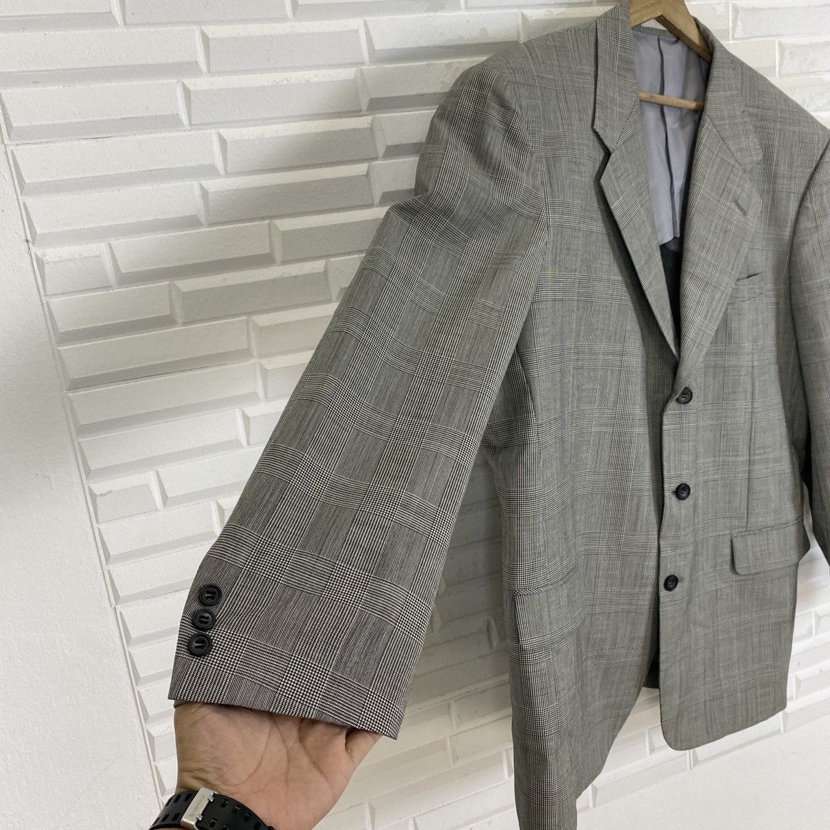 Lancel 🔥LAST PRICE🔥 Lancel Gingham Houndstooth Blazer Size 48R - 7 Thumbnail