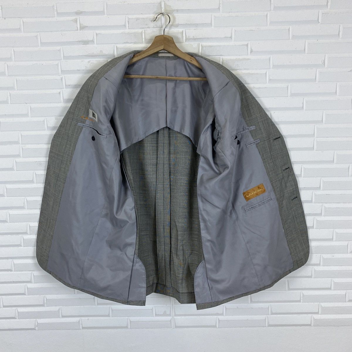 Lancel 🔥LAST PRICE🔥 Lancel Gingham Houndstooth Blazer Size 48R - 14 Thumbnail
