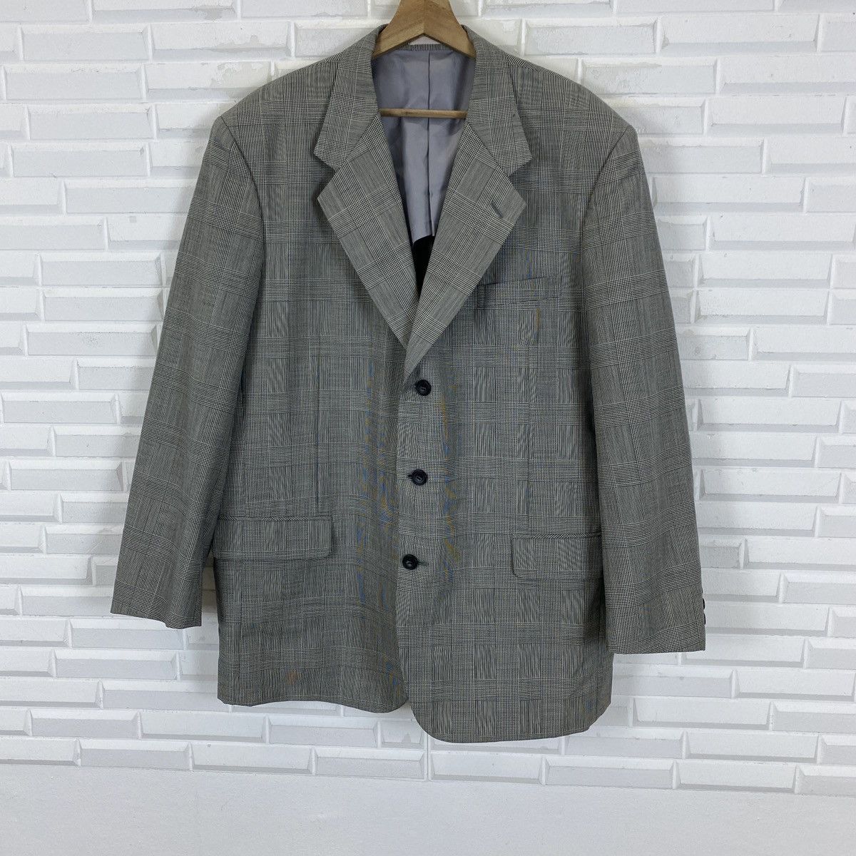 Lancel 🔥LAST PRICE🔥 Lancel Gingham Houndstooth Blazer Size 48R - 2 Thumbnail