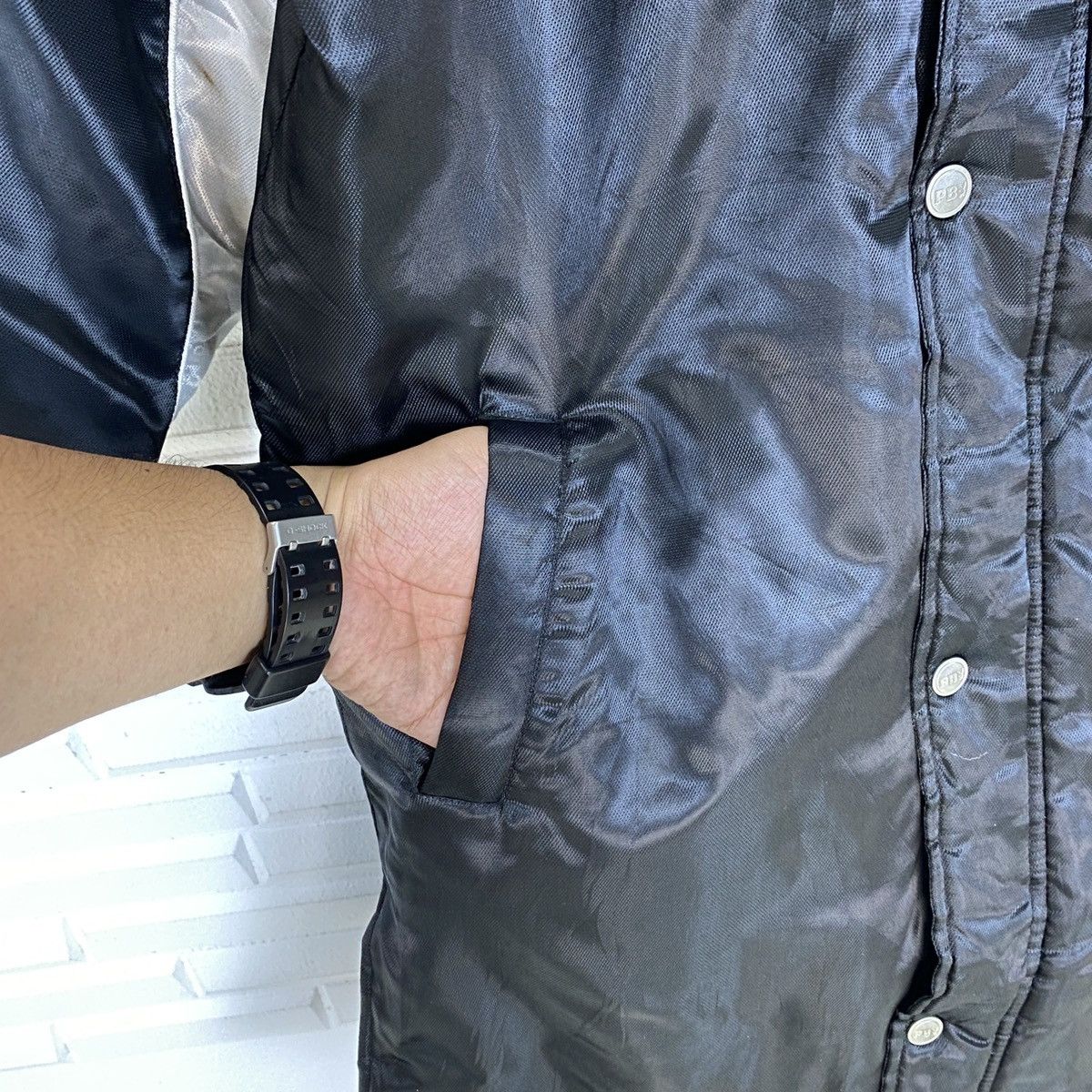 Japanese Brand Playboy Back Big Logo Long Sherpa Inside Jacket Size US L / EU 52-54 / 3 - 10 Thumbnail