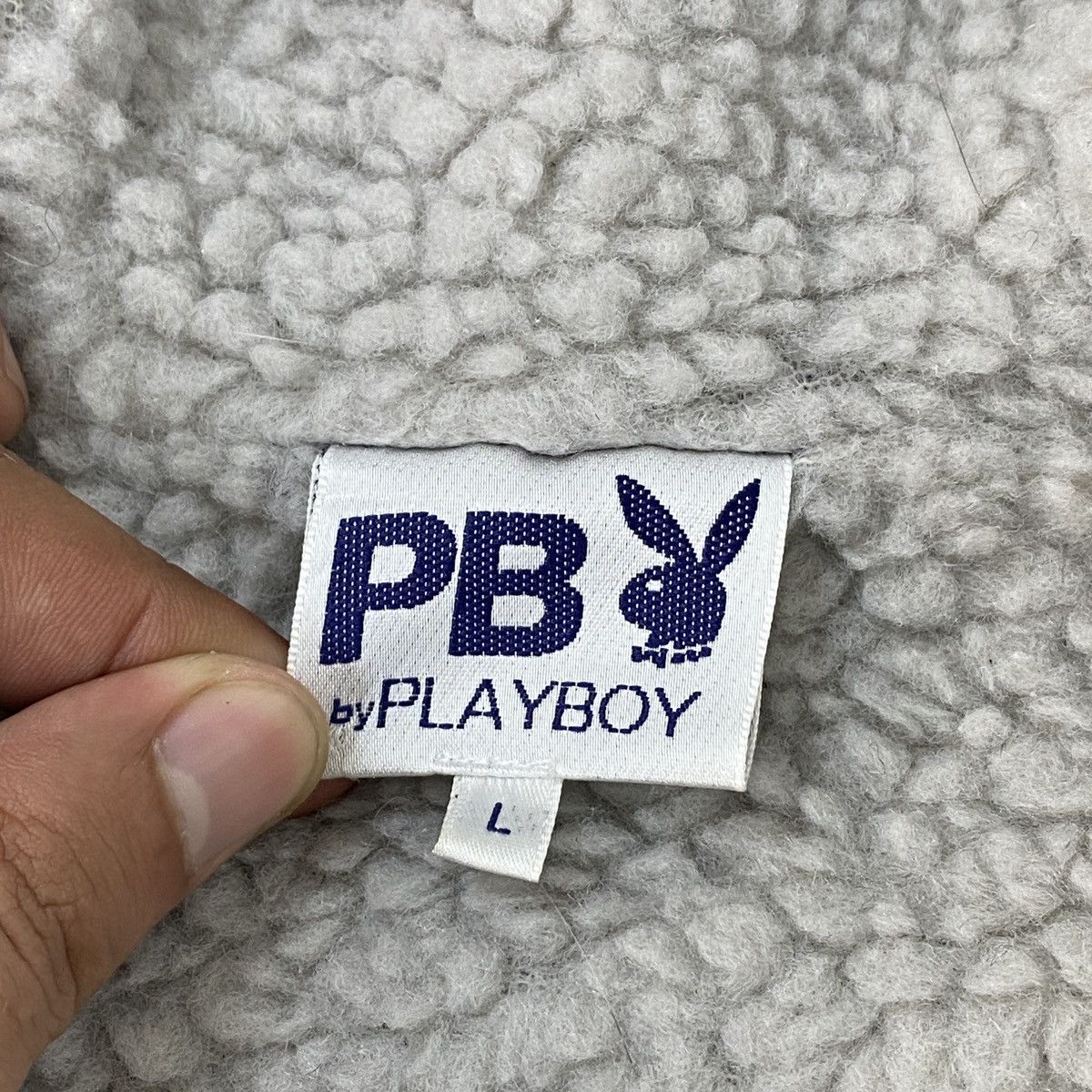 Japanese Brand Playboy Back Big Logo Long Sherpa Inside Jacket Size US L / EU 52-54 / 3 - 19 Thumbnail