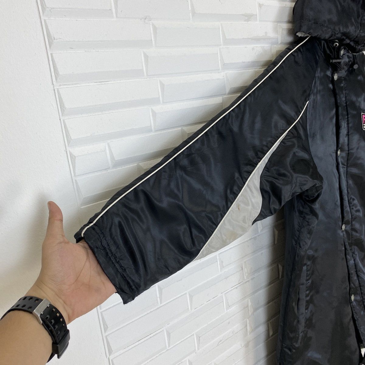 Japanese Brand Playboy Back Big Logo Long Sherpa Inside Jacket Size US L / EU 52-54 / 3 - 9 Thumbnail