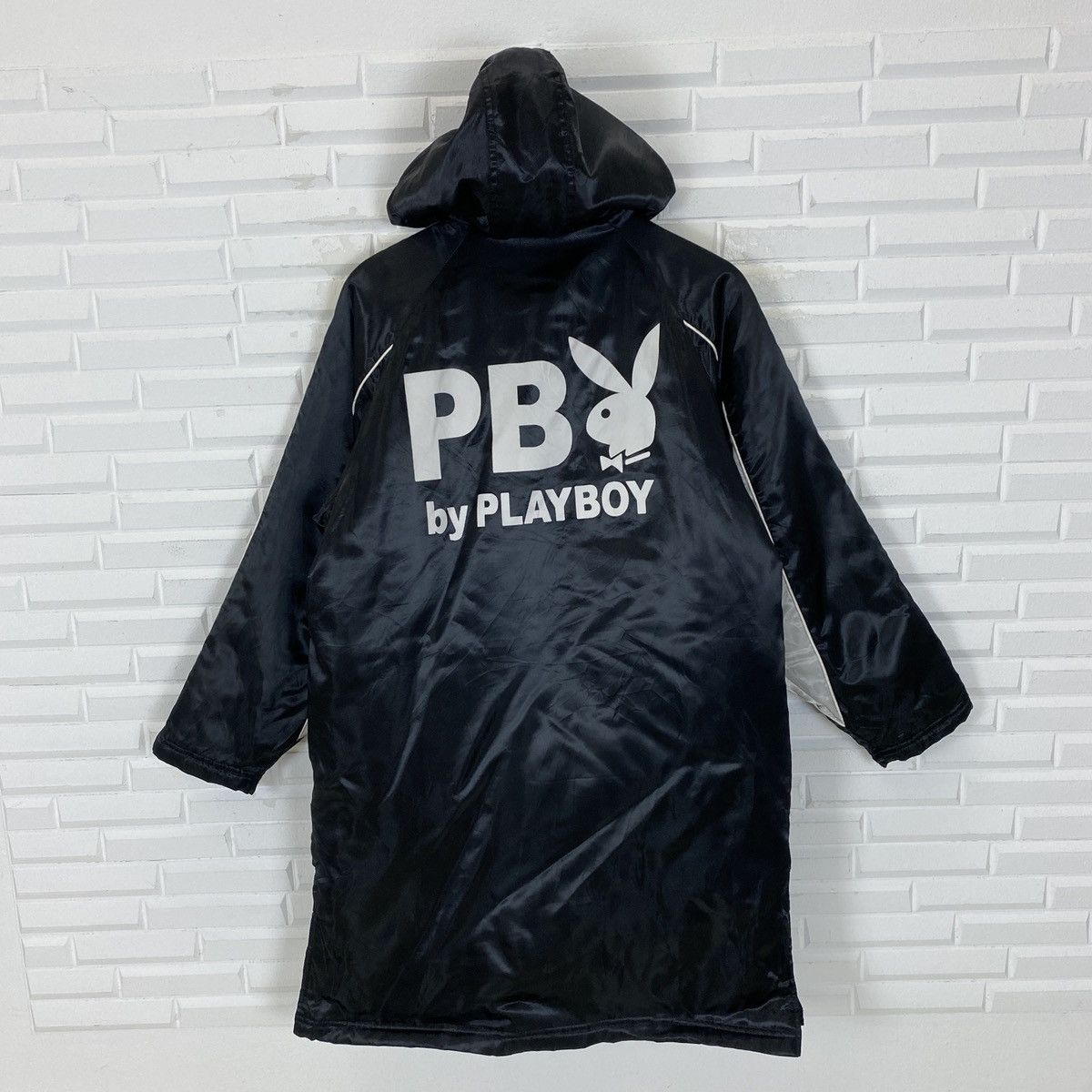 Japanese Brand Playboy Back Big Logo Long Sherpa Inside Jacket Size US L / EU 52-54 / 3 - 1 Thumbnail