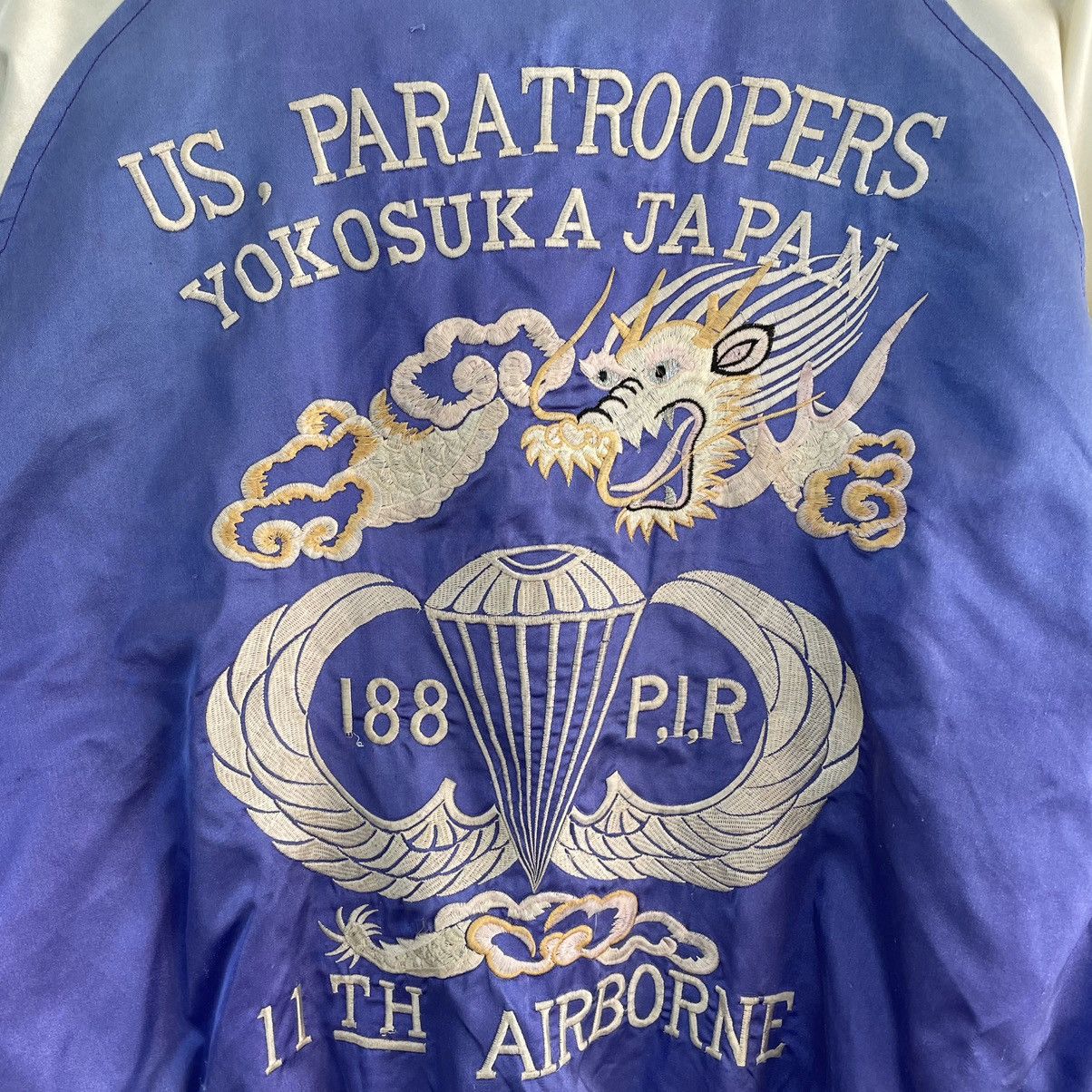 Japanese Brand 🔥LAST PRICE🔥 Japanese Dragon Embroidered Yokosuka Bomber Size US L / EU 52-54 / 3 - 18 Thumbnail