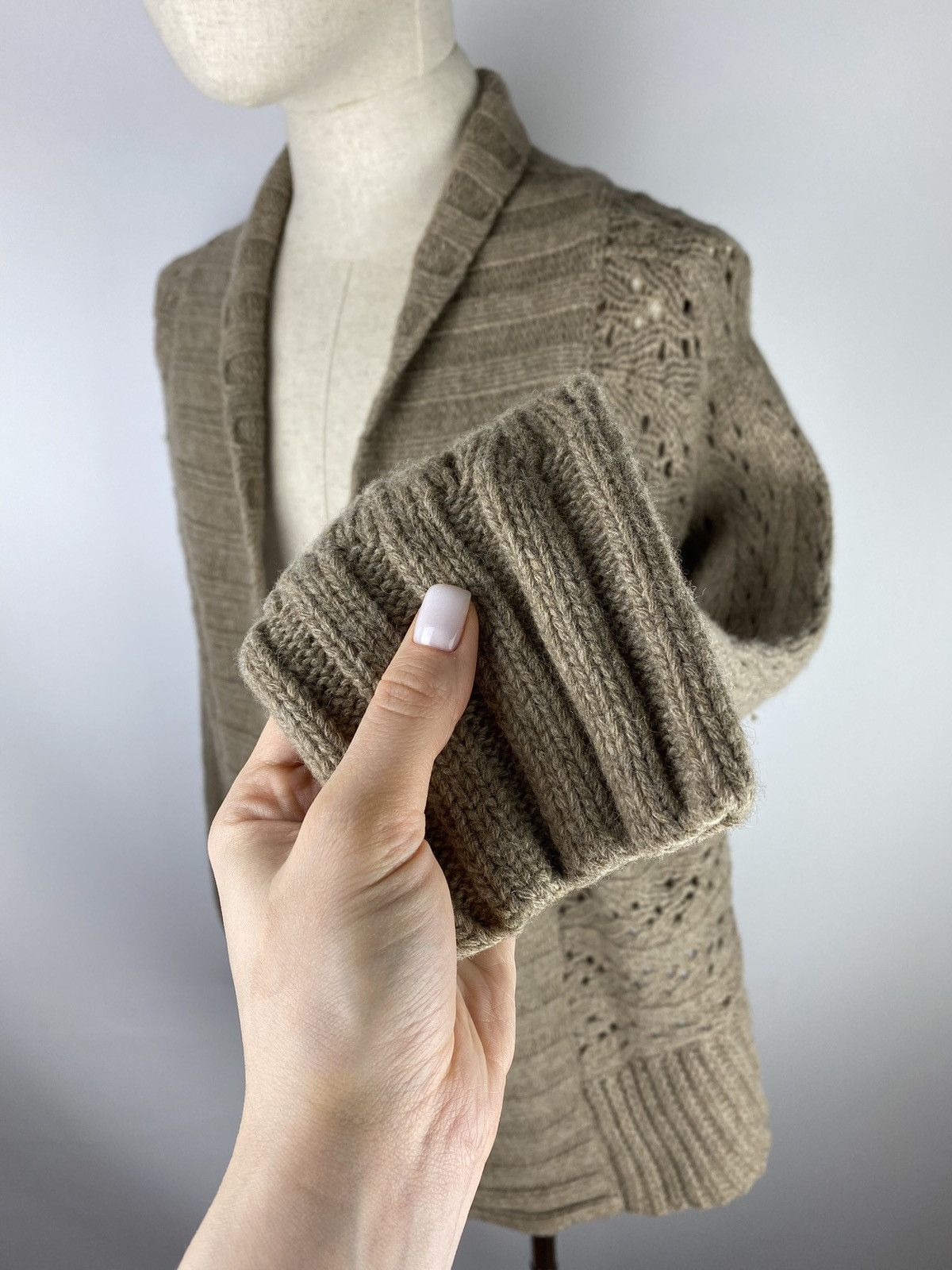 Other Oska women’s lambs wool open front knitted cardigan sweater Size ONE SIZE - 6 Thumbnail