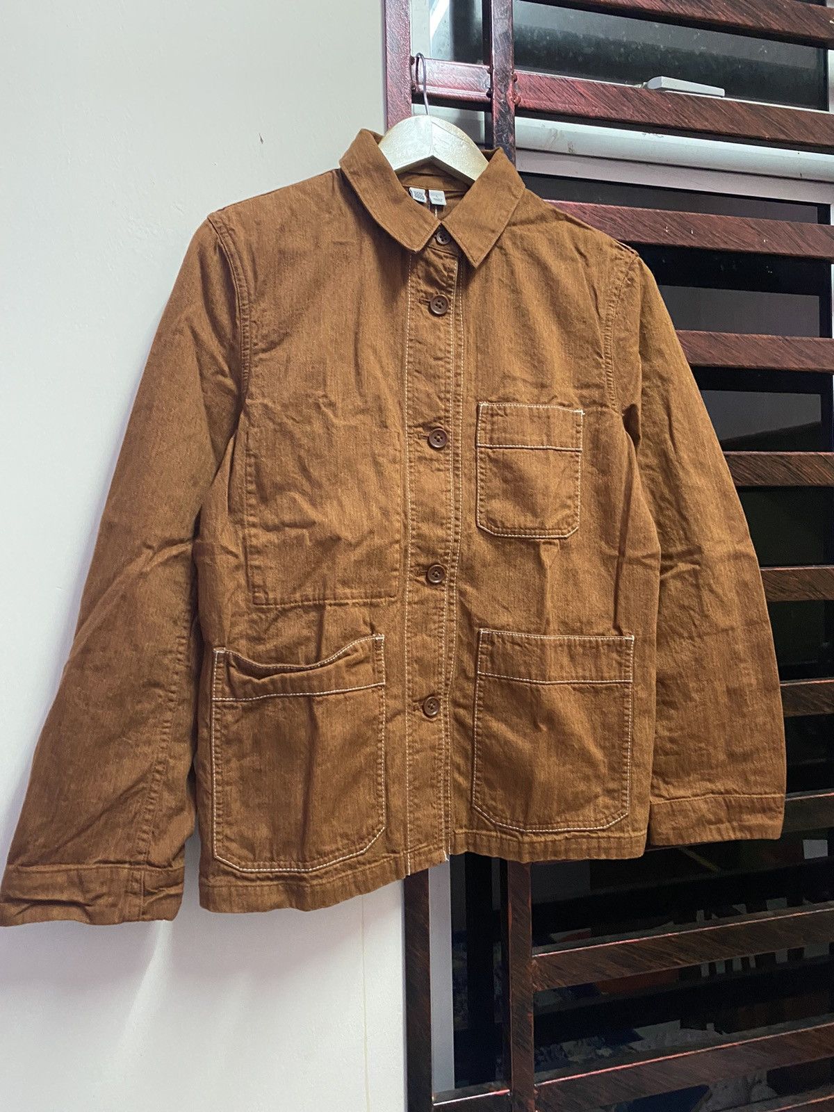 Uniqlo 🔥 Baggy Jacket 🔥 Uniqlo X Christophe Lemaire Brown Jacket Size L / US 10 / IT 46 - 3 Thumbnail