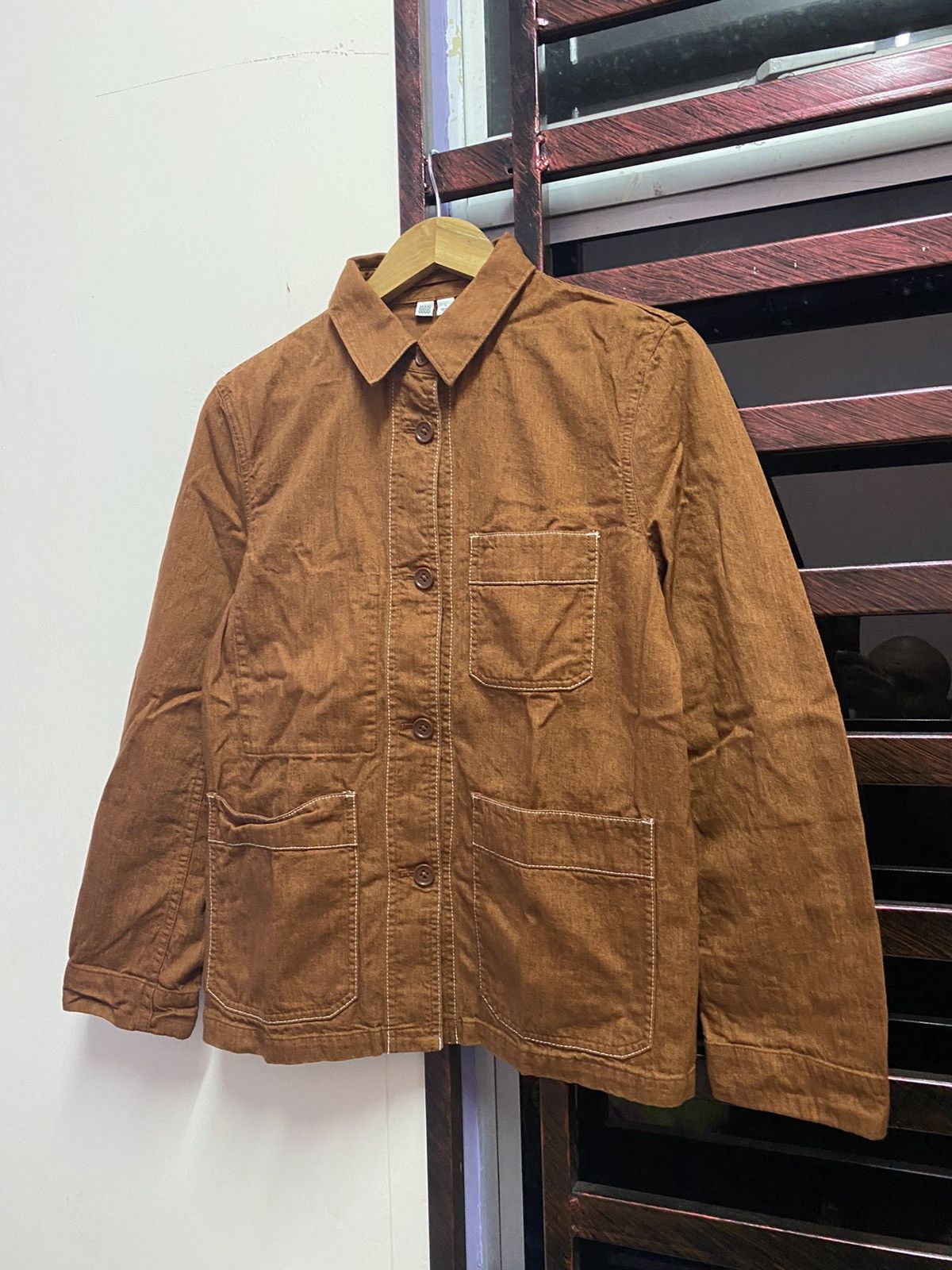 Uniqlo 🔥 Baggy Jacket 🔥 Uniqlo X Christophe Lemaire Brown Jacket Size L / US 10 / IT 46 - 5 Thumbnail