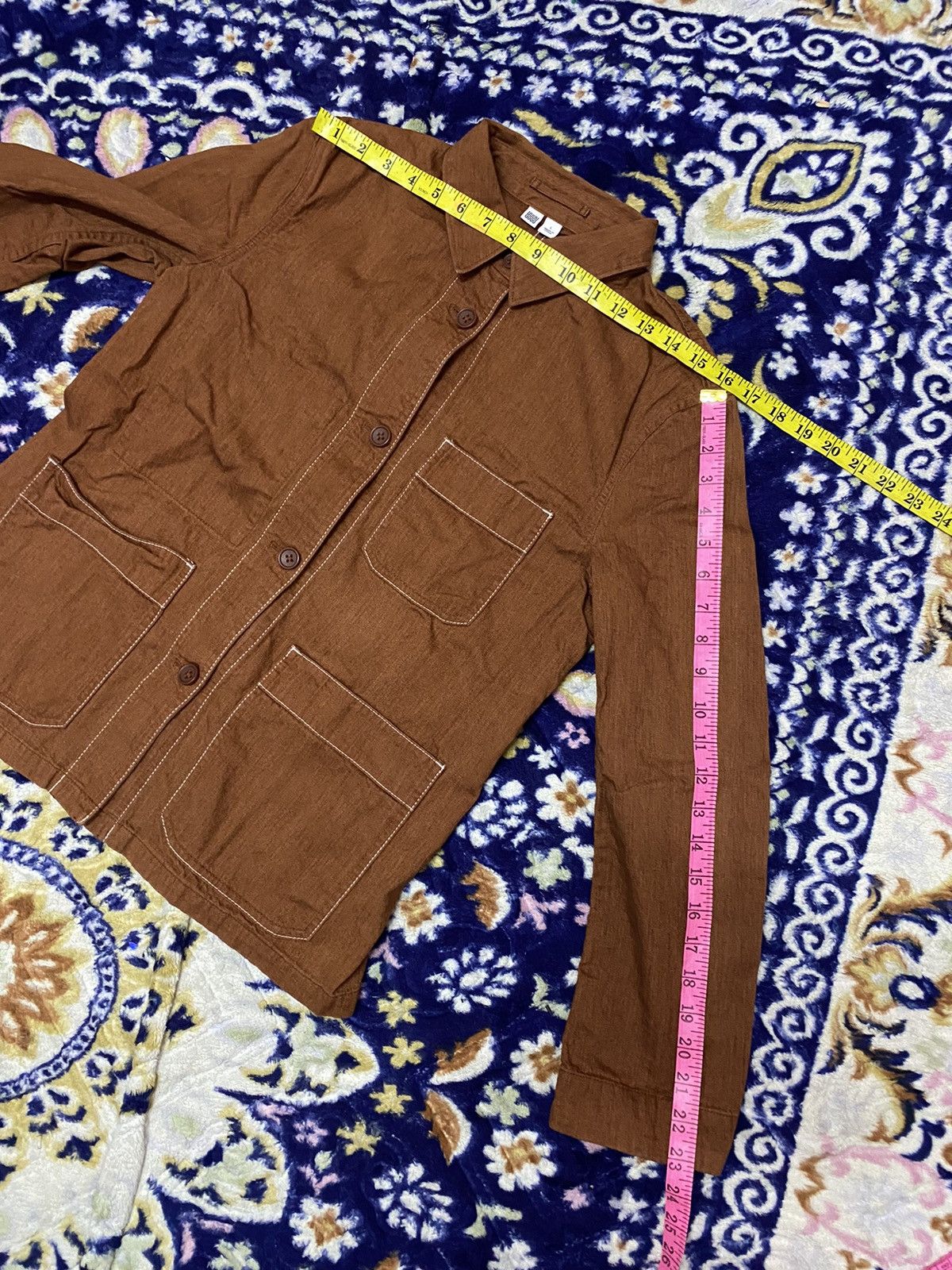 Uniqlo 🔥 Baggy Jacket 🔥 Uniqlo X Christophe Lemaire Brown Jacket Size L / US 10 / IT 46 - 12 Thumbnail