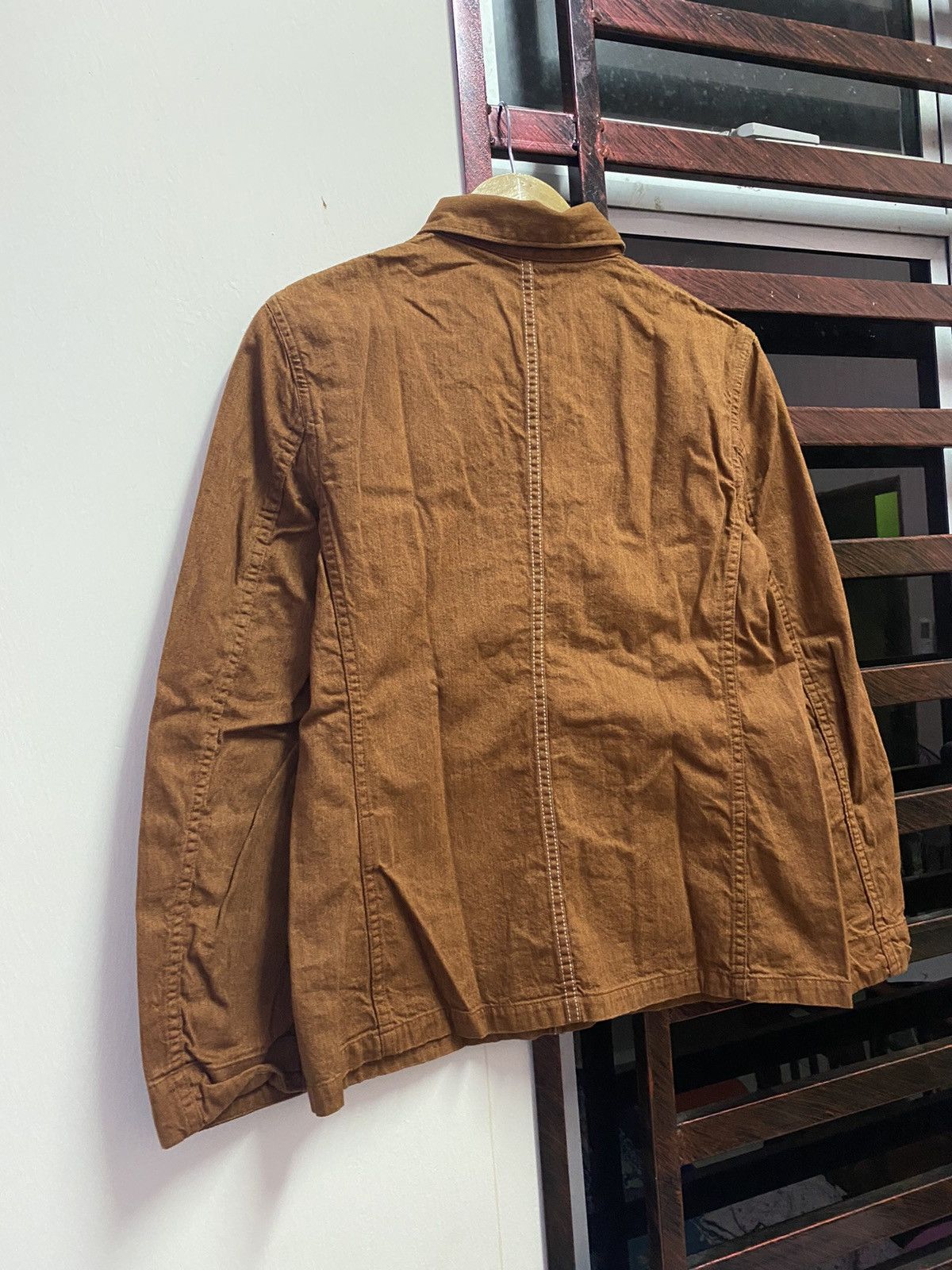 Uniqlo 🔥 Baggy Jacket 🔥 Uniqlo X Christophe Lemaire Brown Jacket Size L / US 10 / IT 46 - 9 Thumbnail