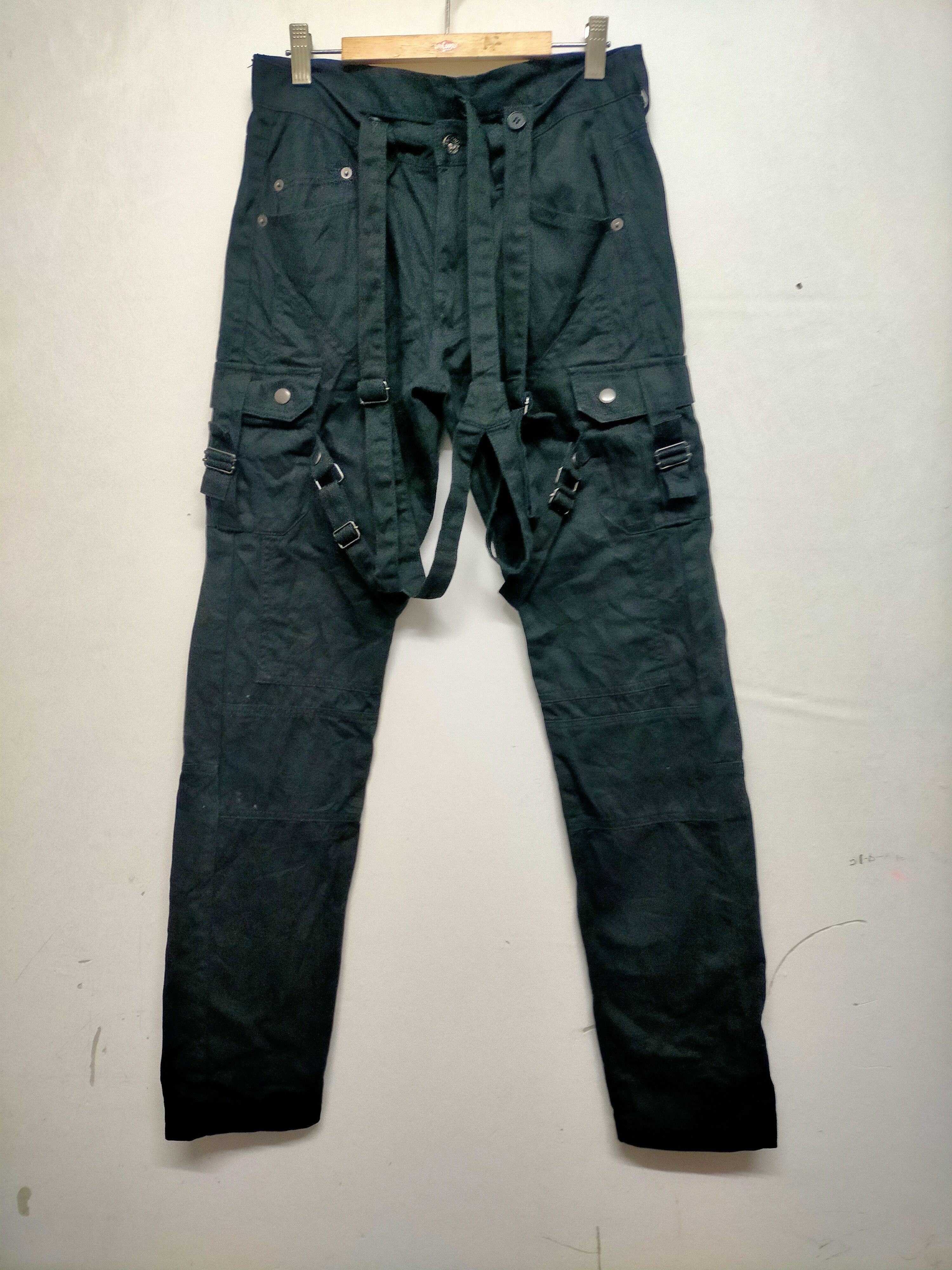 Hysteric Glamour 🔥Rare Semantic Design Suspender Bondage Cargo Pants Size US 30 / EU 46 - 2 Thumbnail
