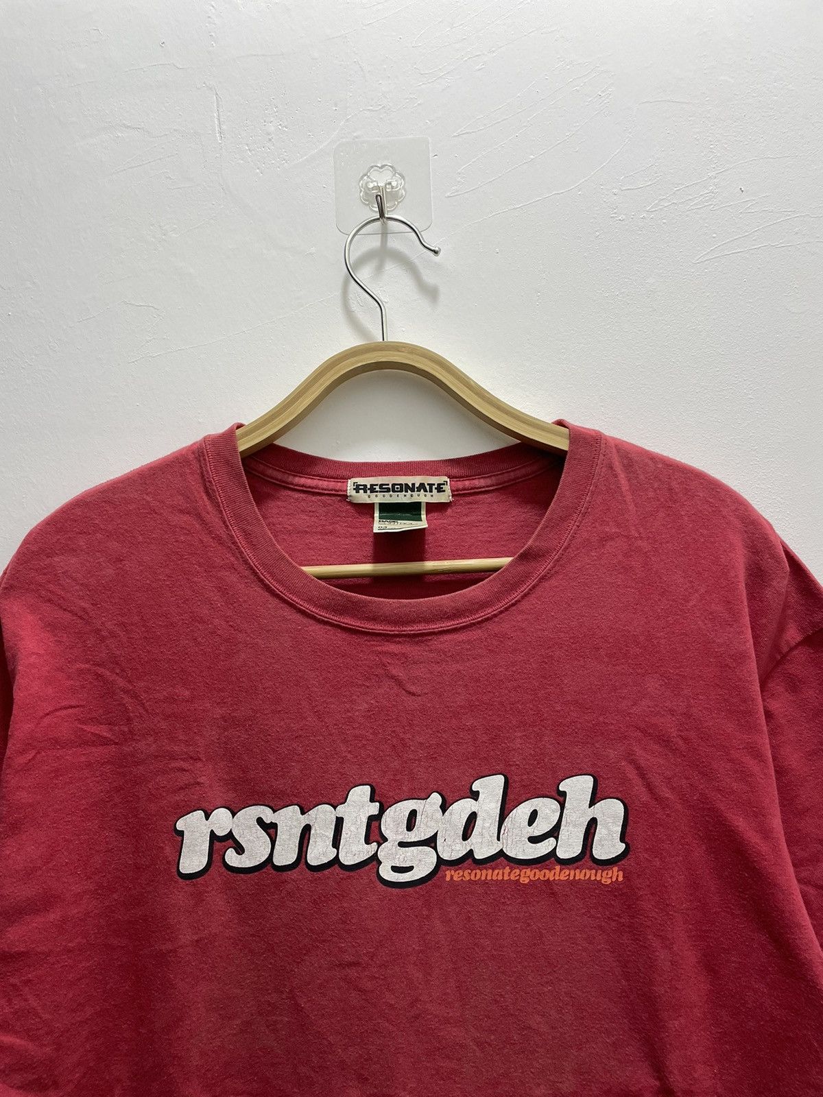 BASE CONTROL × GOODENOUGH × Good Enough VINTAGE GDEH x BASE CONTROL RED T-SHIRT Size US L / EU 52-54 / 3 - 4 Thumbnail