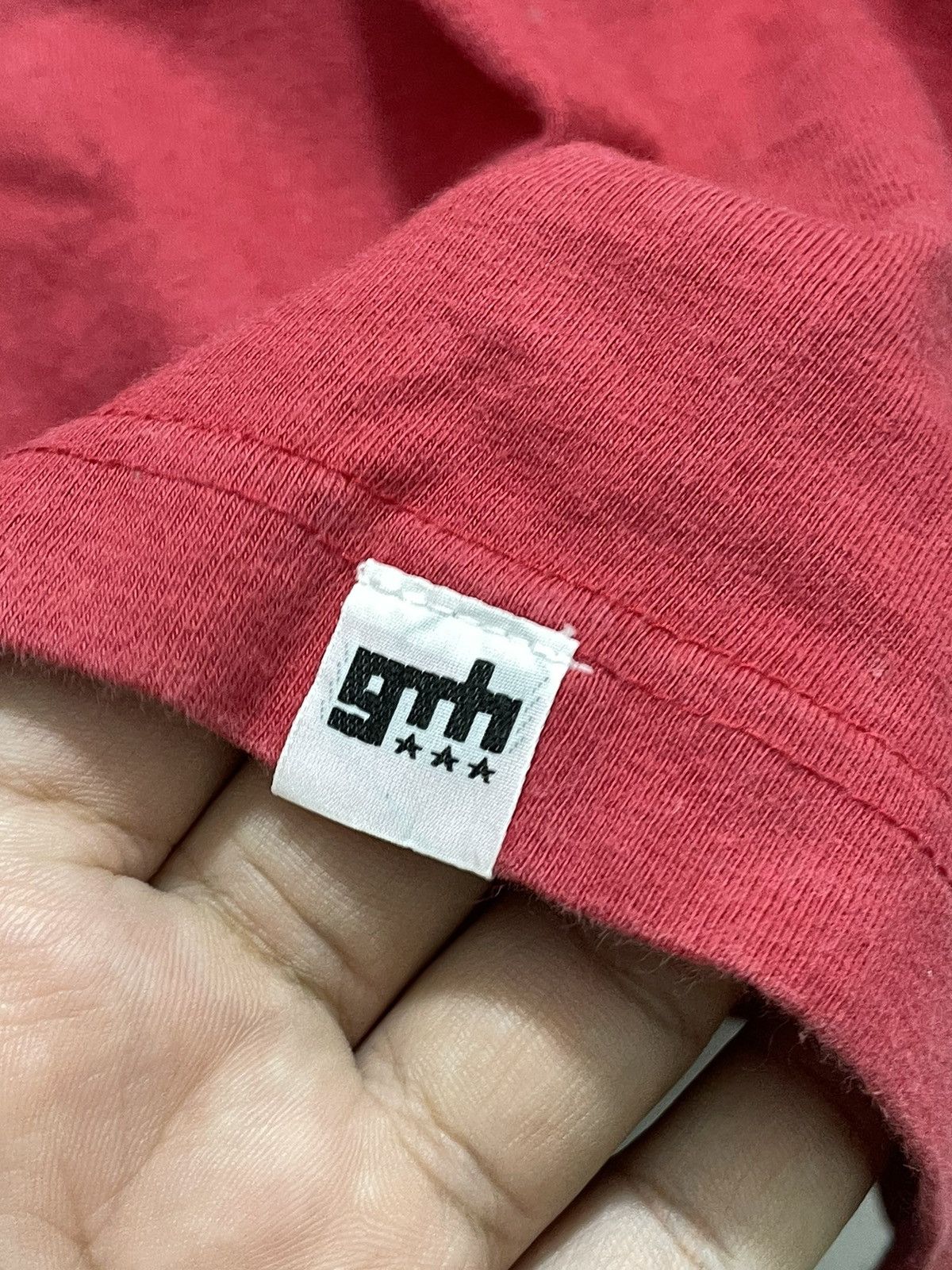 BASE CONTROL × GOODENOUGH × Good Enough VINTAGE GDEH x BASE CONTROL RED T-SHIRT Size US L / EU 52-54 / 3 - 10 Thumbnail