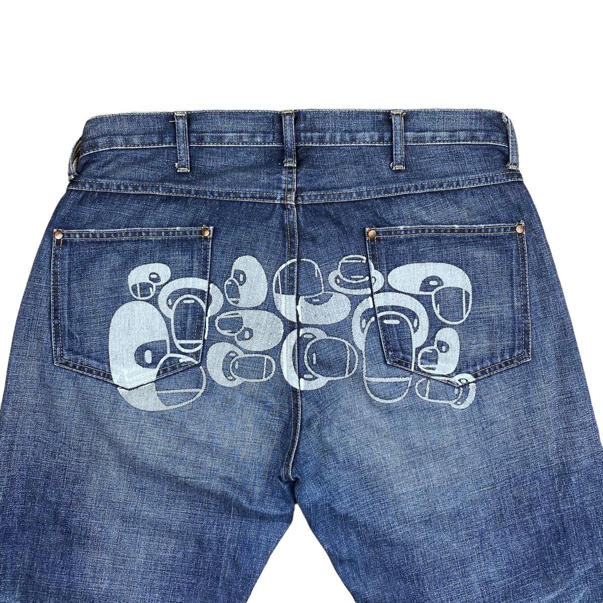 Bape OG 2000s Bape Baby Milo Denim Jeans Size US 34 / EU 50 - 2 Thumbnail