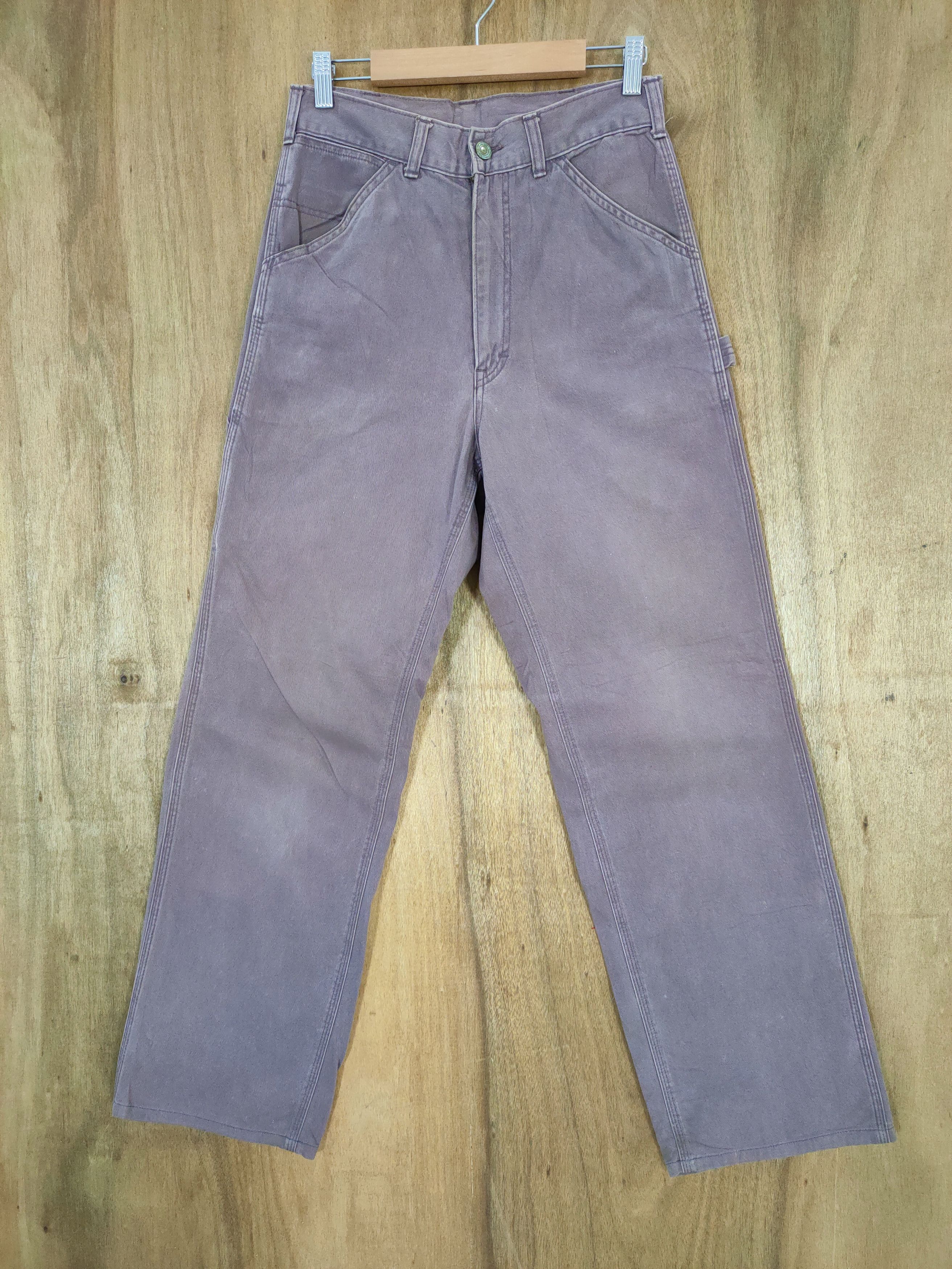 Japanese Brand VINTAGE JAPANESE FADED PURPLE CARPENTER PANTS Size US 28 / EU 44 - 2 Thumbnail