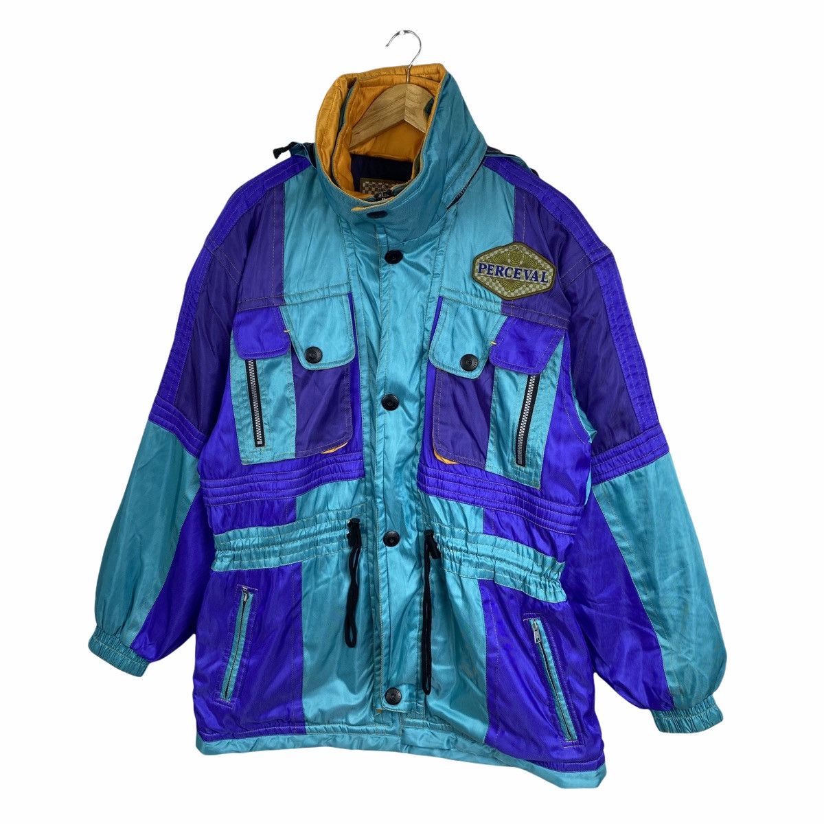 Mizuno × Vintage Vintage PERCEVAL By MIZUNO Sportswear Ski Hoodie Jacket Size US L / EU 52-54 / 3 - 4 Thumbnail