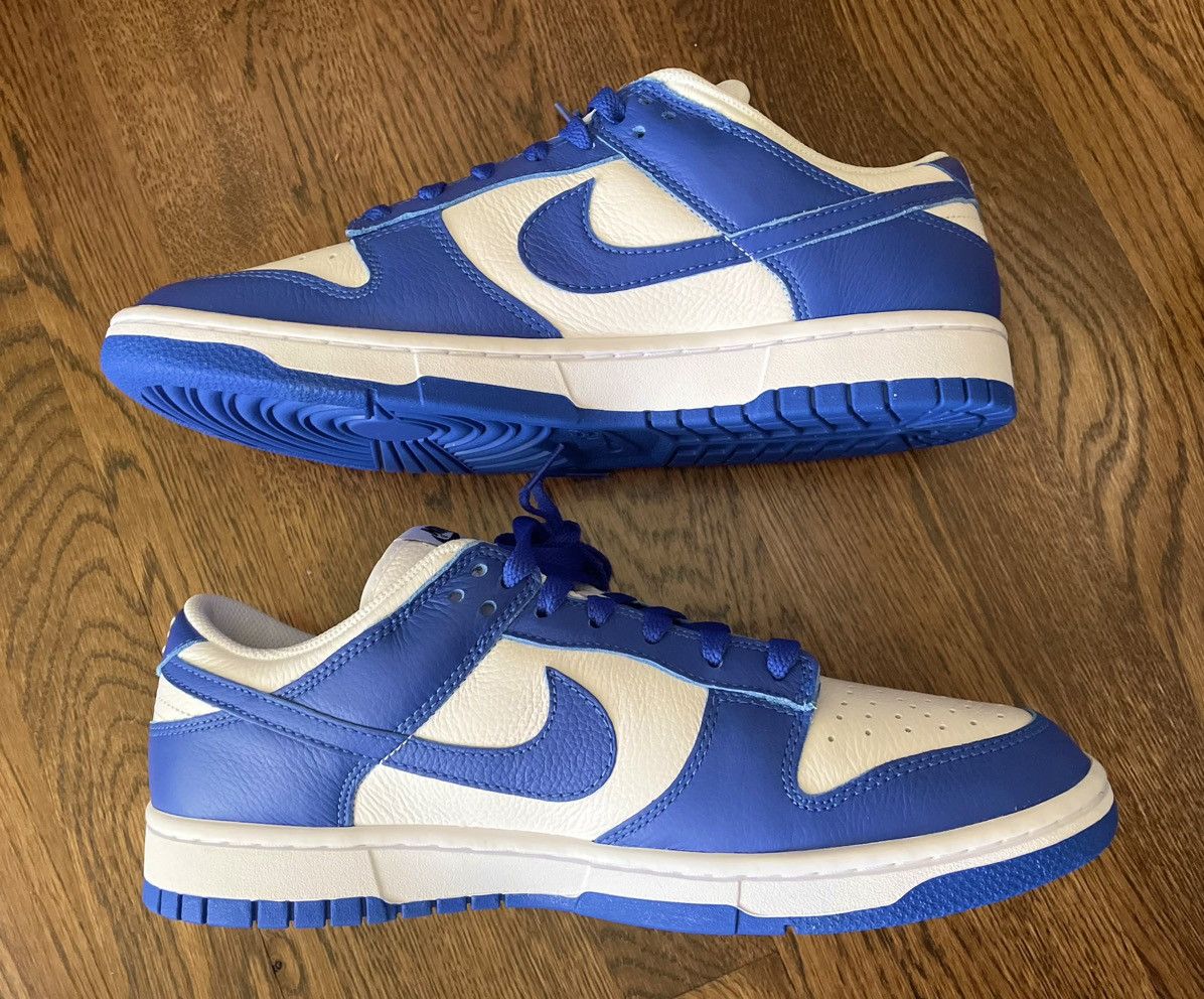 image of Nike 10.5 Dunk Low Kentucky Id 1 Low OG Sb Sp Royal Blue Toe Se Shoes in Kentucky Blue, Men's