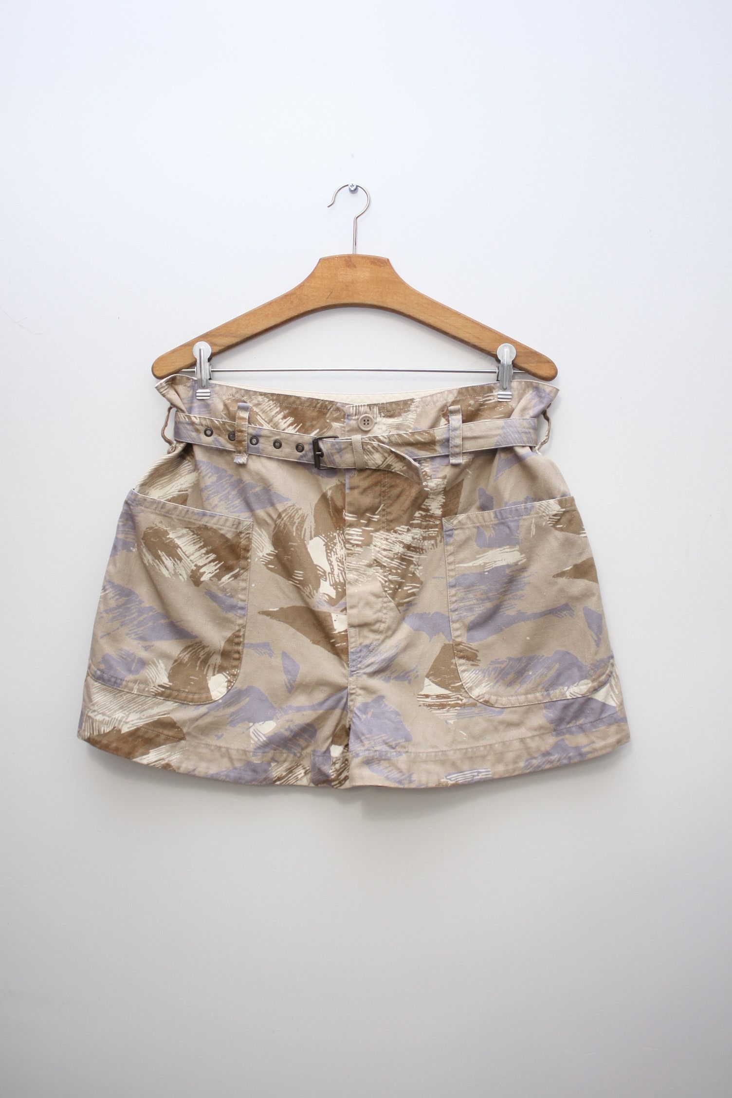 Isabel Marant Isabel Marant Beige Camo Belted Shorts Women's 38 Size 27" / US 4 / IT 40 - 3 Thumbnail