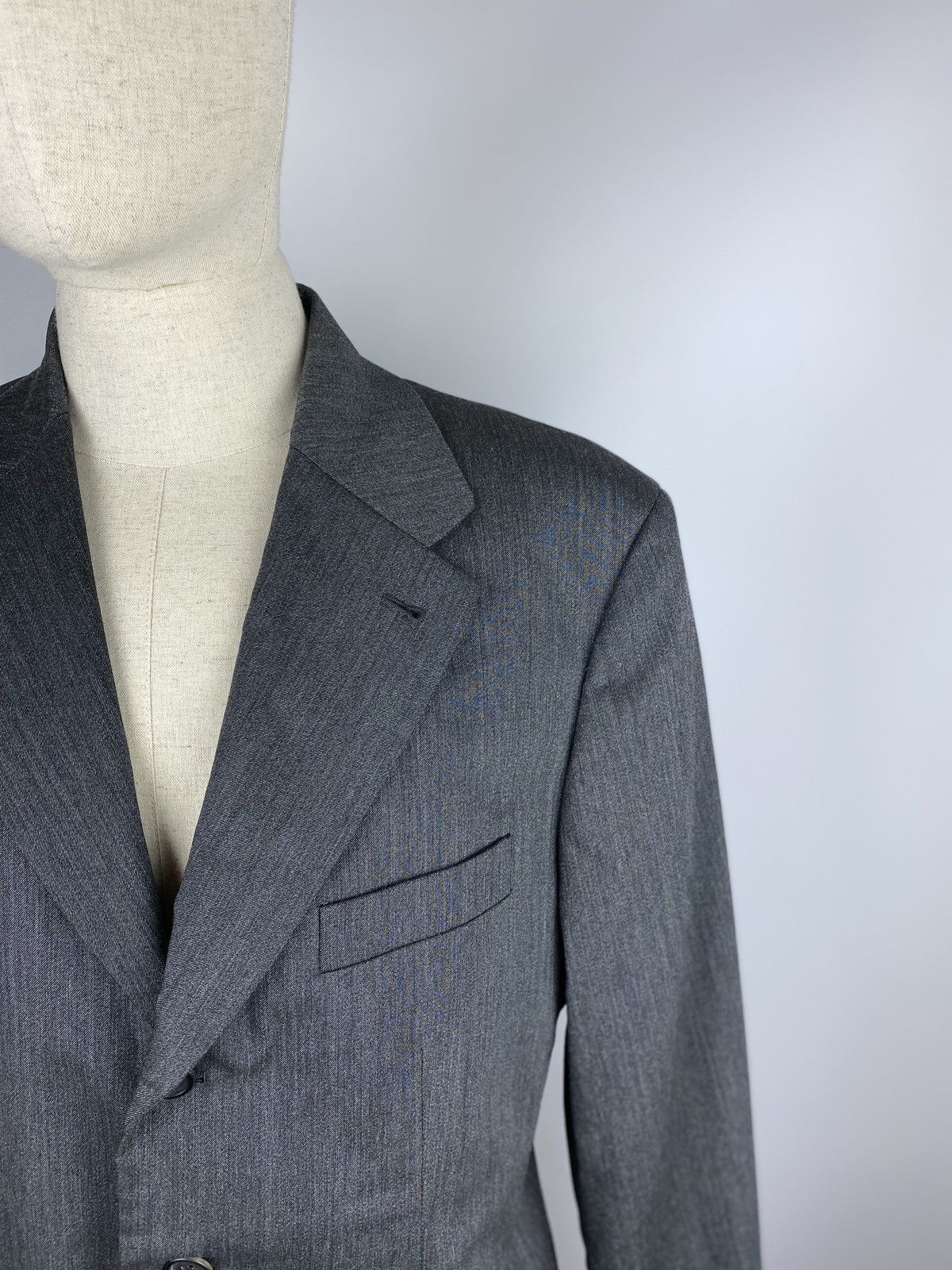 Prada × Vintage Prada vintage men’s fleece wool blazer jacket sport coat Size 40L - 3 Thumbnail