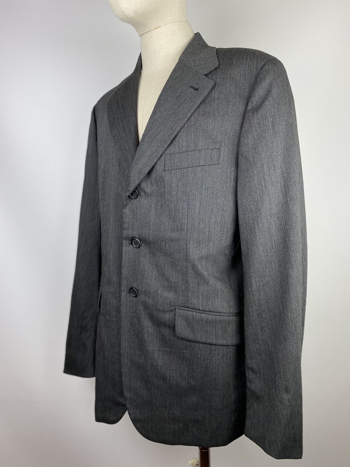 Prada × Vintage Prada vintage men’s fleece wool blazer jacket sport coat Size 40L - 9 Thumbnail
