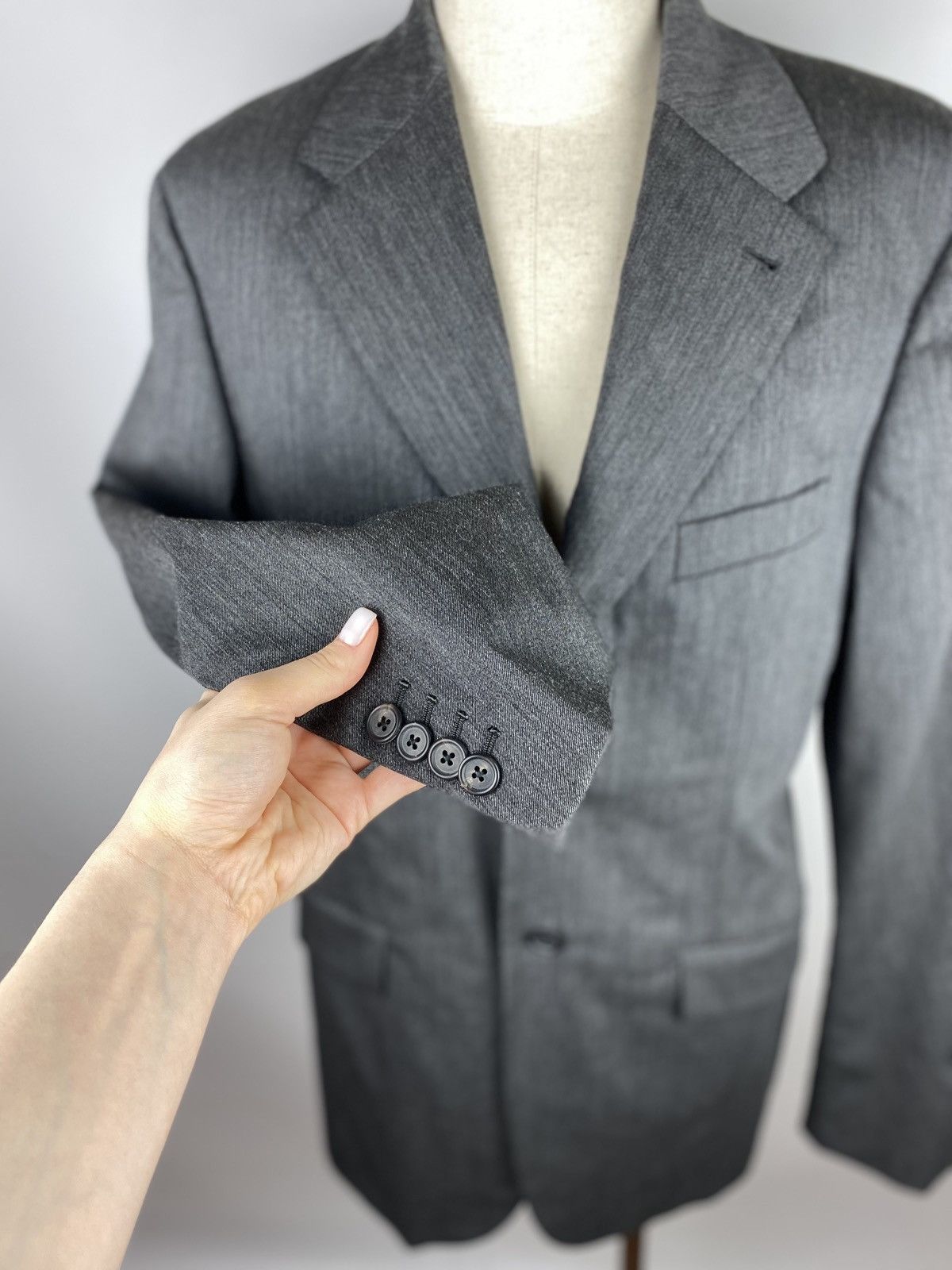 Prada × Vintage Prada vintage men’s fleece wool blazer jacket sport coat Size 40L - 6 Thumbnail