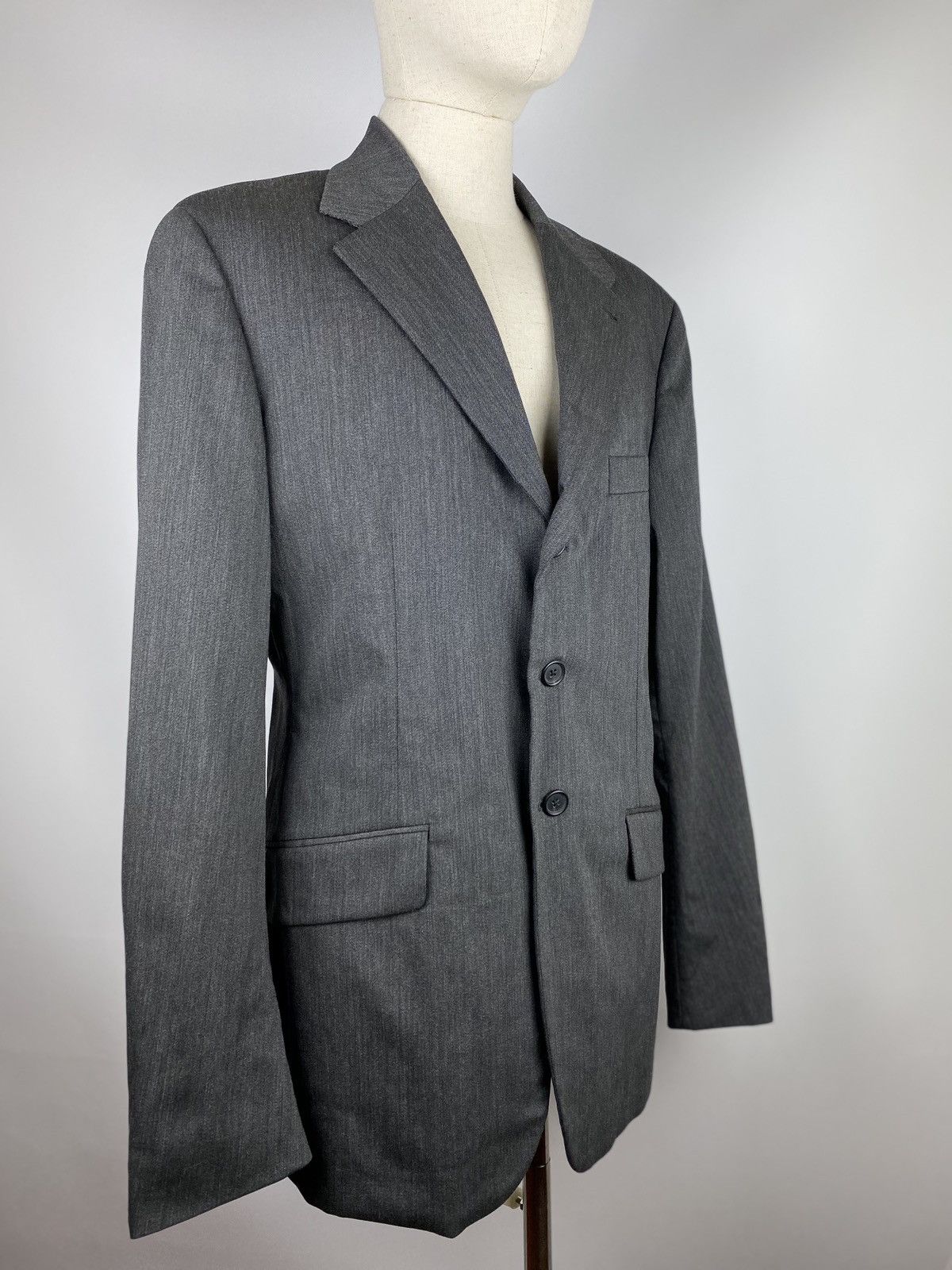 Prada × Vintage Prada vintage men’s fleece wool blazer jacket sport coat Size 40L - 8 Thumbnail